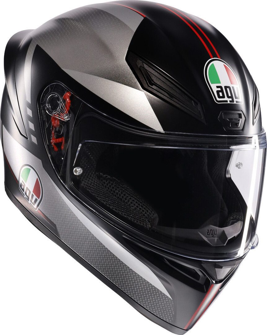 AGV Motorradhelm K1 S Lap Helm, vorbereitet für Kommunikationssystem