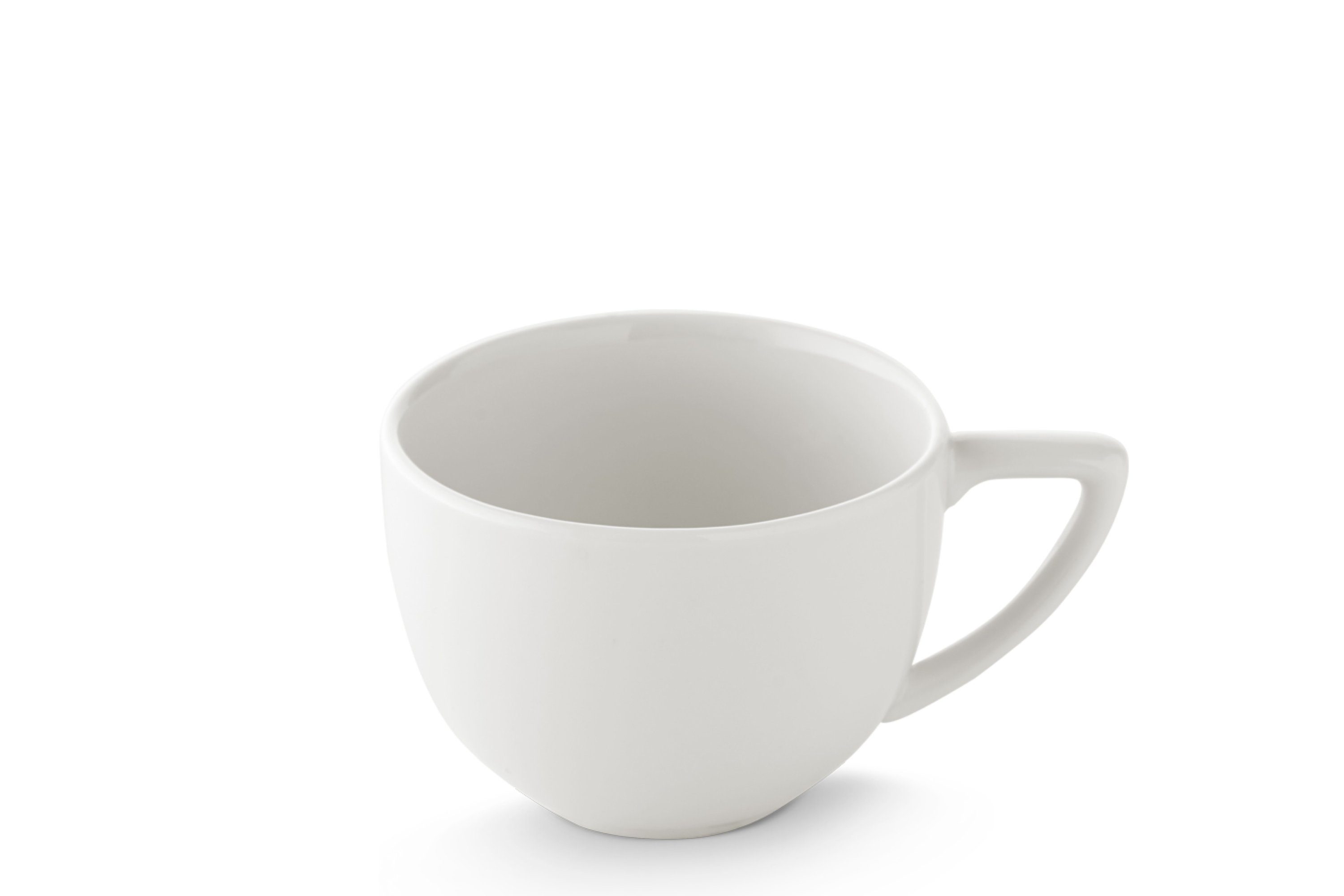 Personen, Spulmachinen- Mikrowellengeeignet, CARLINA (60-tlg), Konsimo quadratisch Kaffeeservice 12 Tafelservice Porzellan, und Weiß Kombiservice