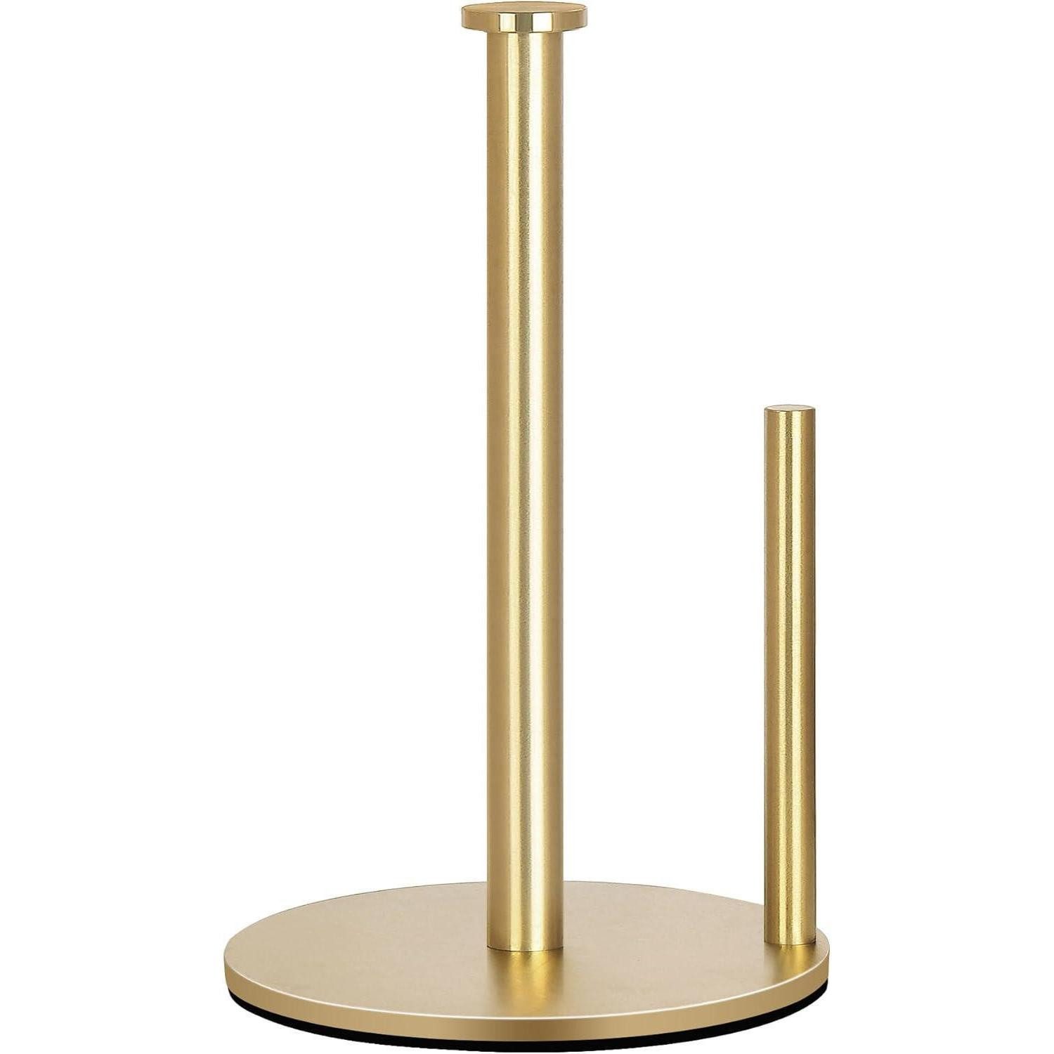 LuxusKollektion Kochbesteck-Set Küchenrollenhalter Edelstahl Gold stehend große Rollen Goldfarben