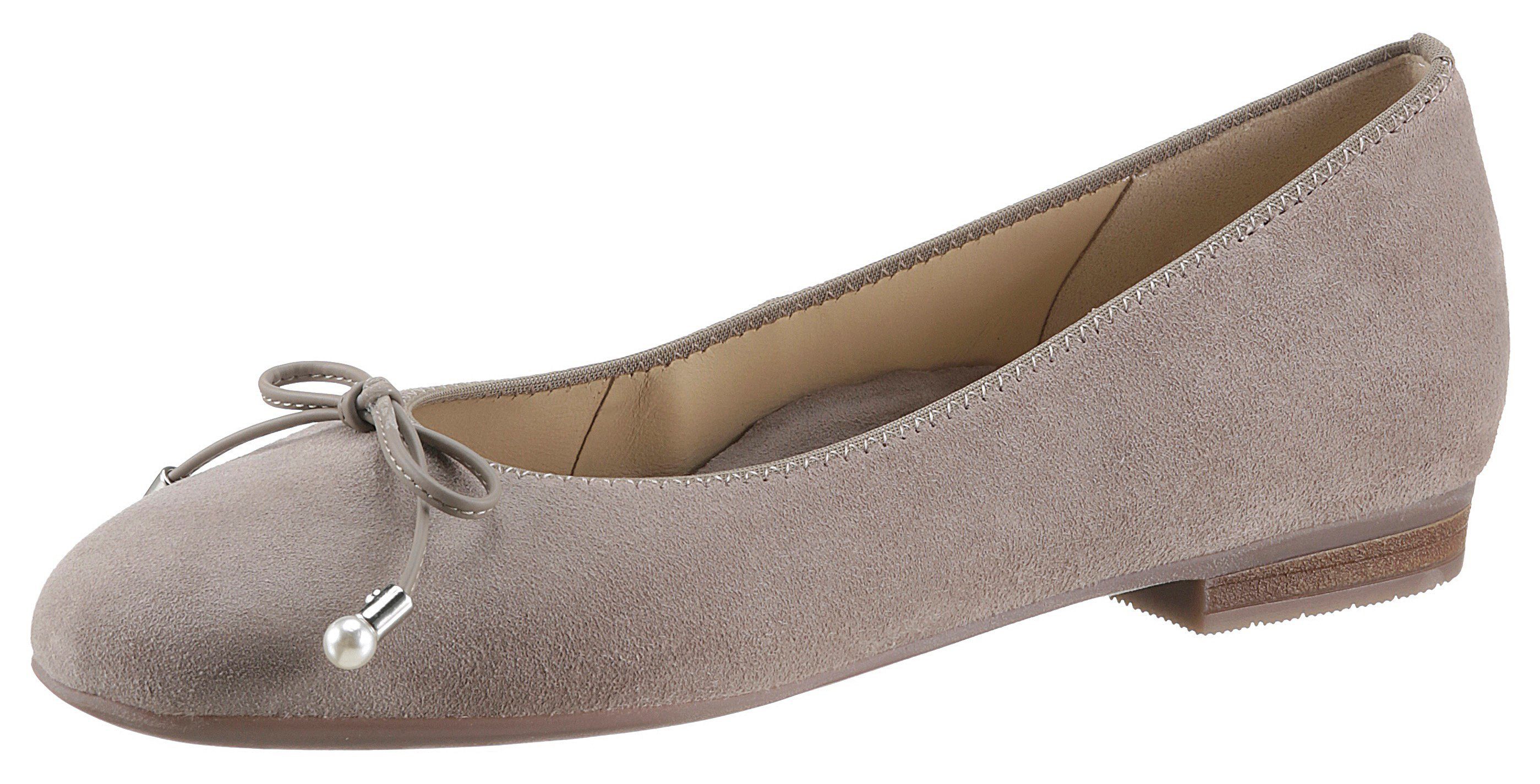 Ara SARDINIA Ballerina mit eleganter taupe Schleife