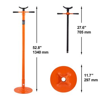 VEVOR Unterstellbock Unterhub-Stützständer, 750 kg Tragkraft, Hebebühne von 134 bis 193 cm