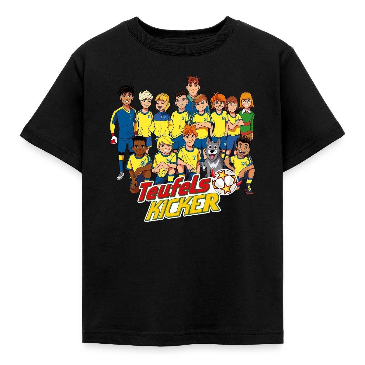 T-Shirt Teufelskicker Fußballmannschaft Kinder T-Shirt