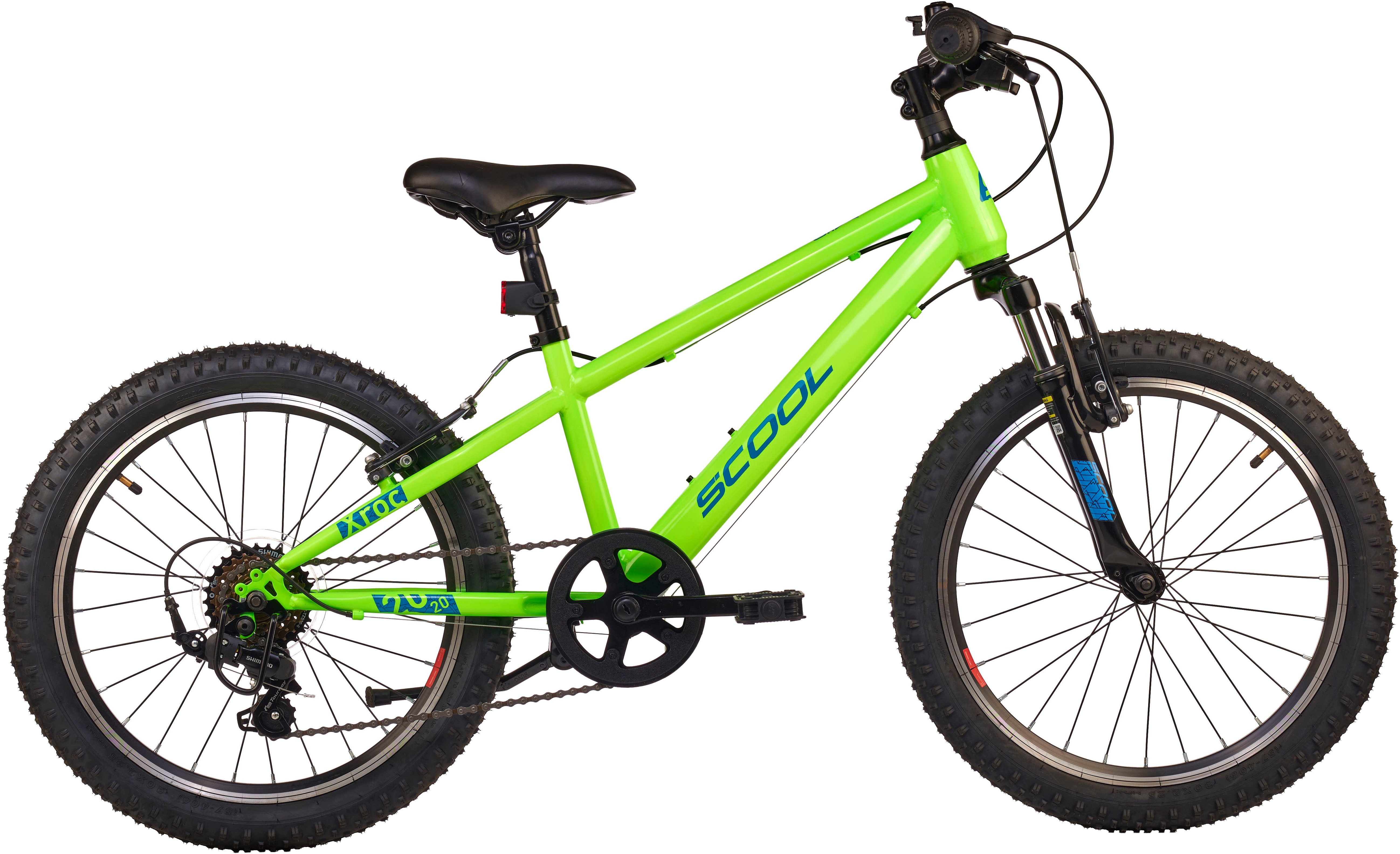 S’COOL Jugendfahrrad S'COOL Xroc 20-K6 Neon Green/Ocean, 6 Gang Shimano, Kettenschaltung