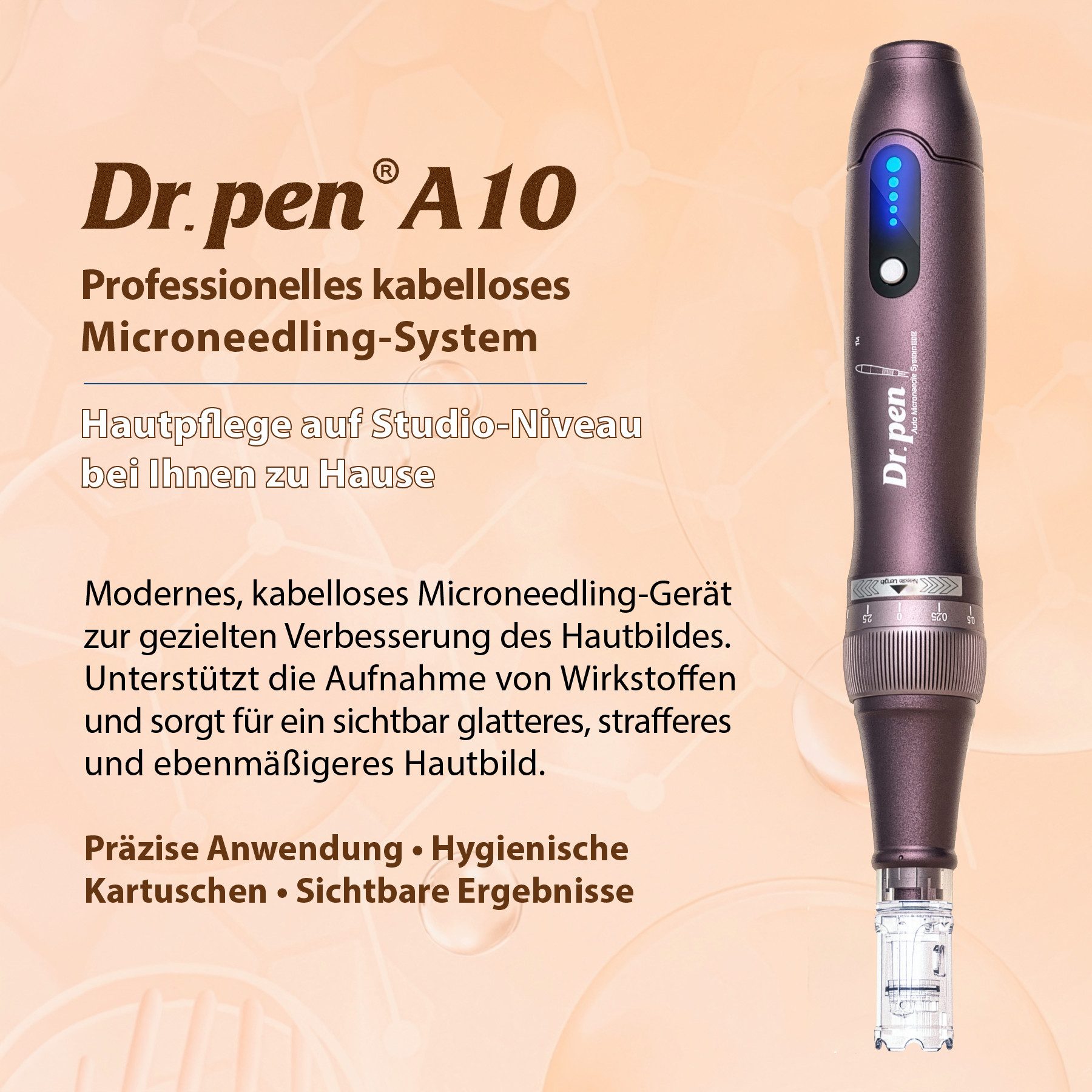 P-Beauty Cosmetic Accessories Dermaroller Dr. Pen Ultima A10 Derma Pen Microneedling Dermapen Anti-Aging Gerät, Dermapen, Anti-falten, Microneedling, Meso