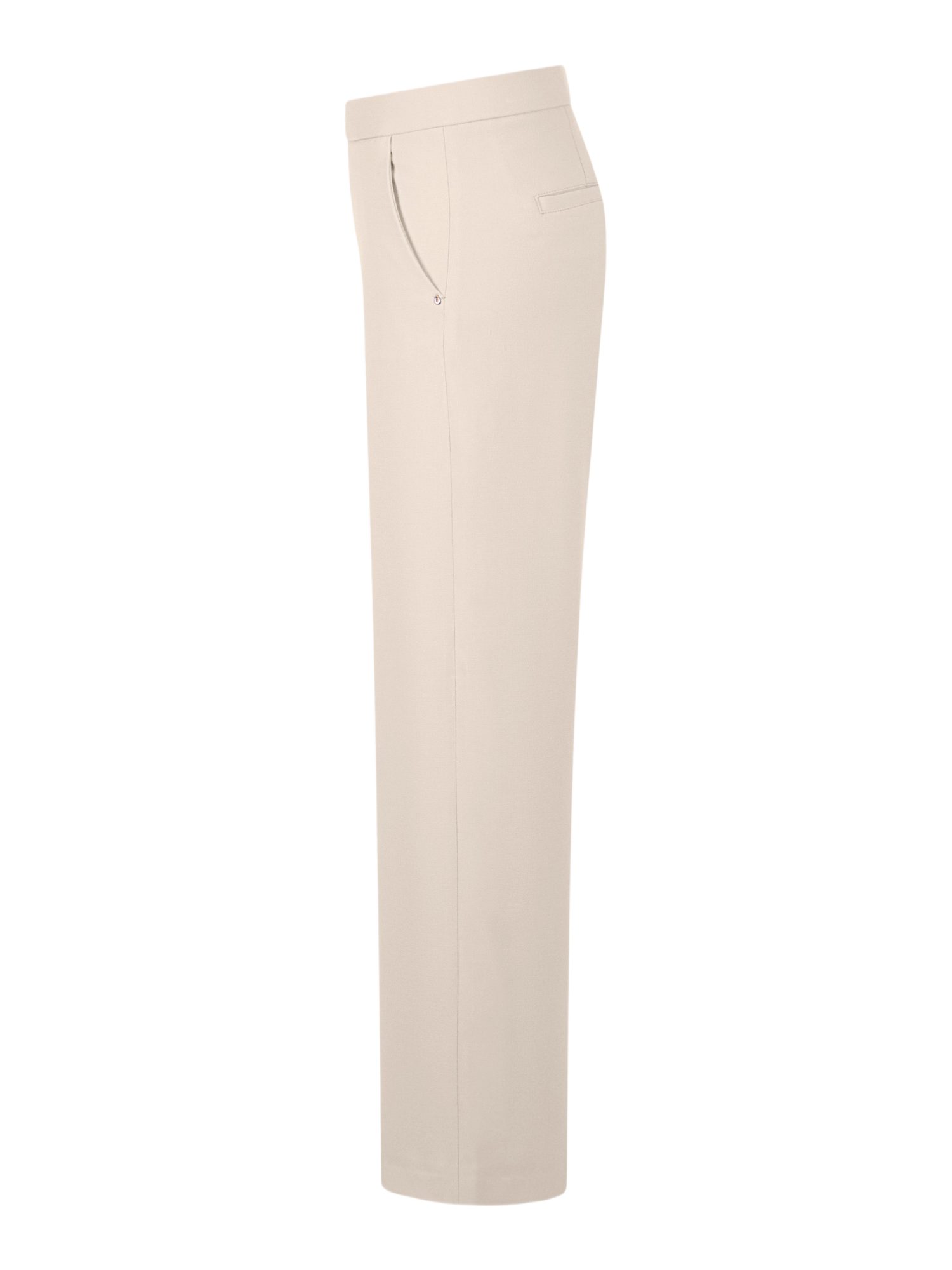 Raffaello Rossi Stoffhose natur,Casual,Polyester,Unifarben,Straight Leg,Mittel
