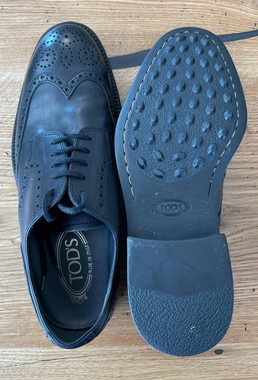 Tod´s TOD'S Black Budapester Oxford Shoes Schuhe Lace Up Derby Brogue Halbsc Sneaker