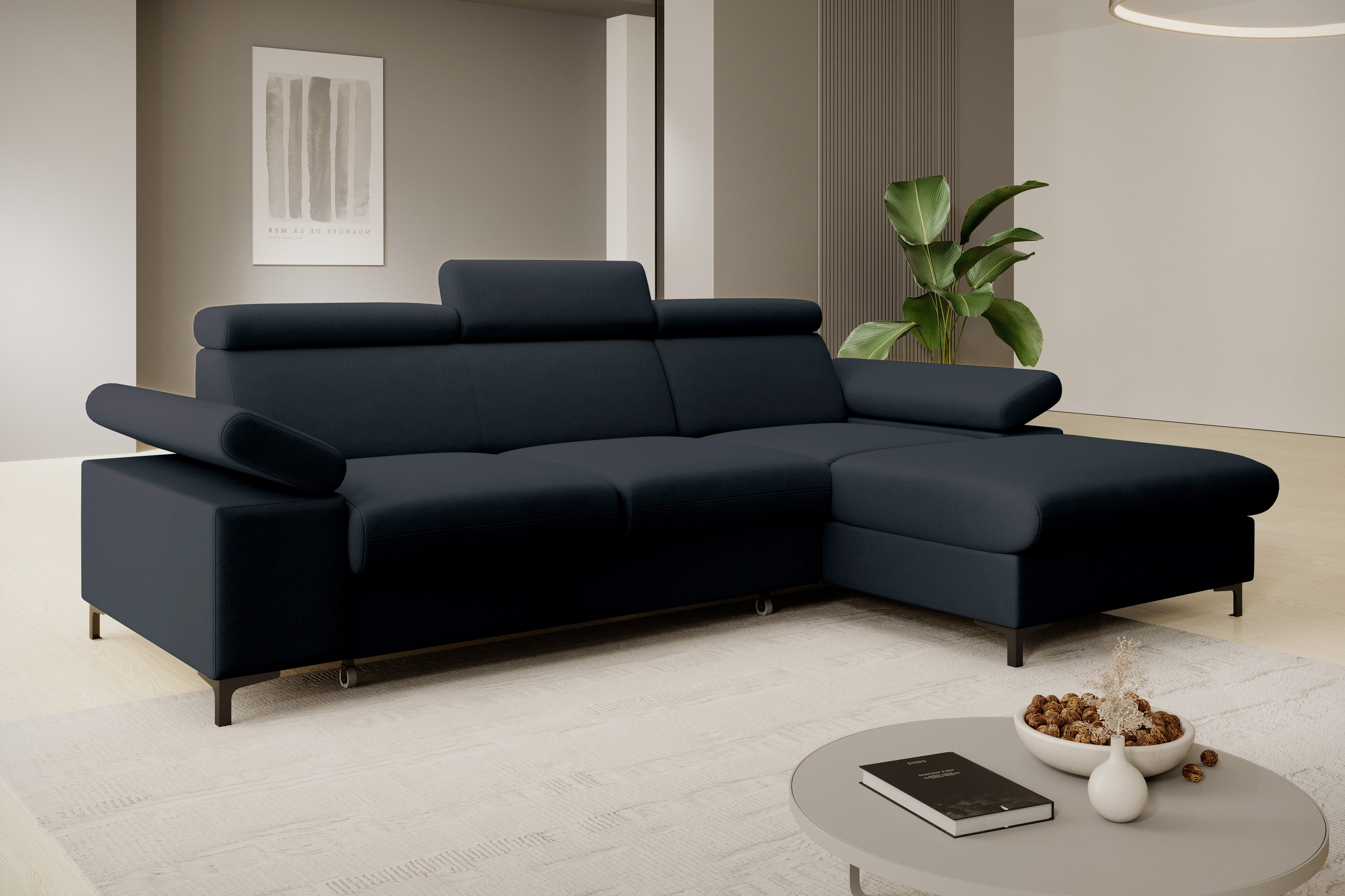 NEXT COLLECTION Ecksofa Ecke mit verstellbaren Kopfteilen MAVIC, Verstellba günstig online kaufen