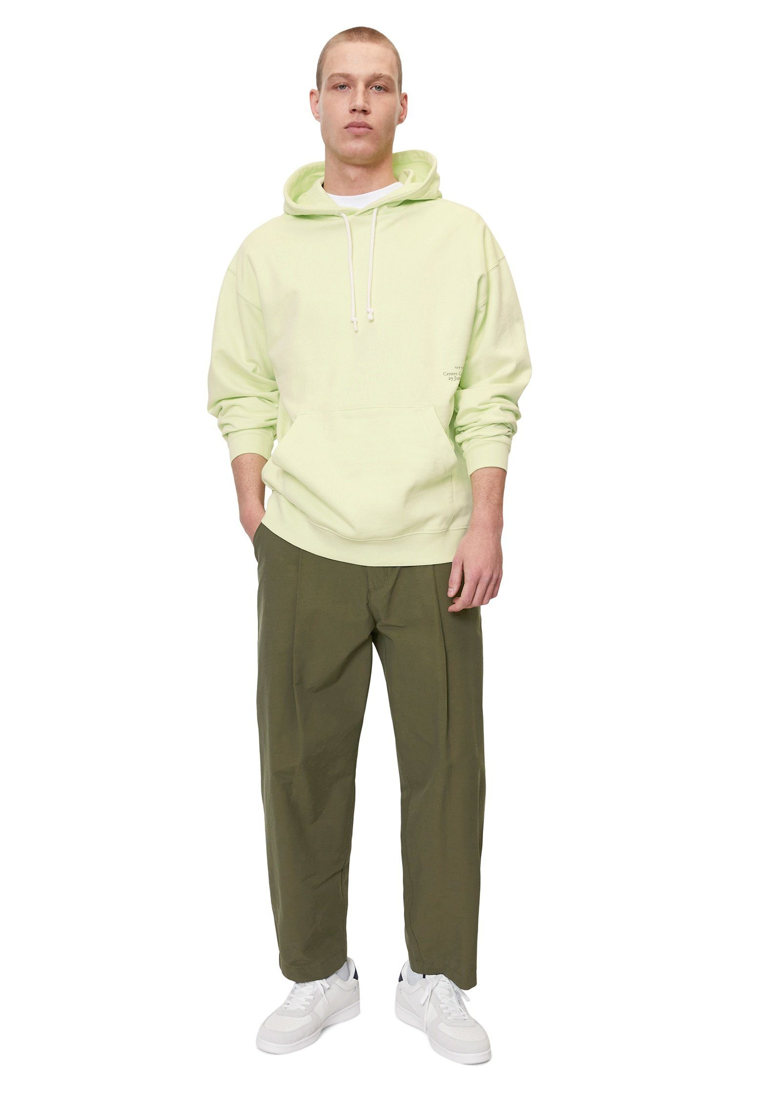 Marc O'Polo DENIM Sweatshirt aus grün reiner Bio-Baumwolle