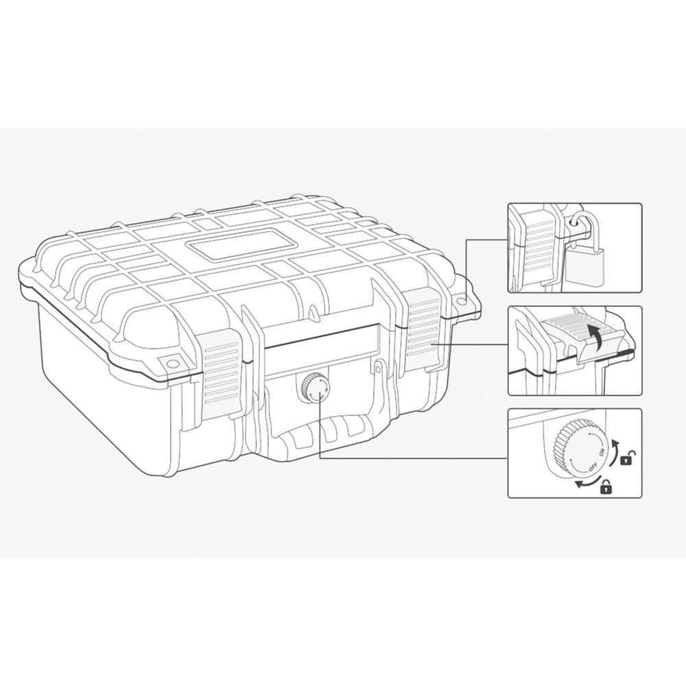 TOOLCRAFT Werkzeugkoffer Outdoorkoffer 500 x 410 x 190 mm TO-7746852