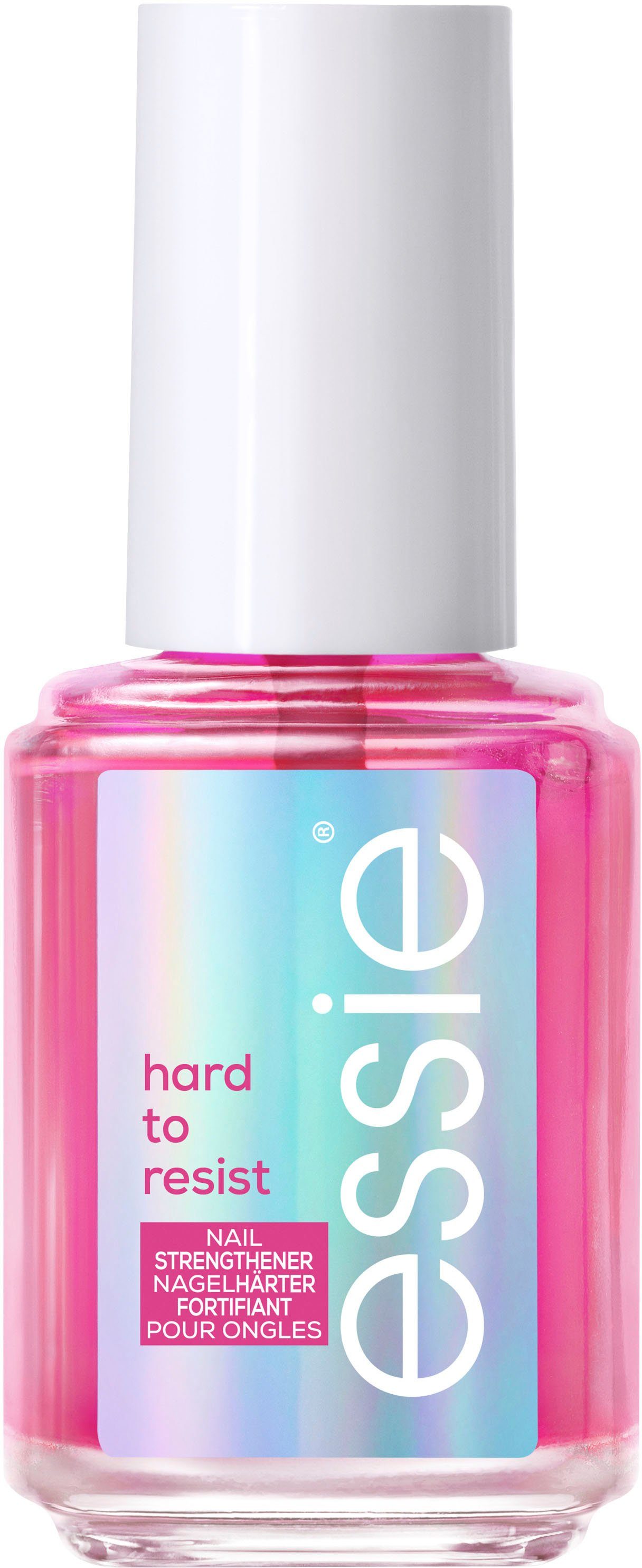essie Nagelhärter hard to resist, verleiht einen natürlichen Glanz, vegane Formel ohne Formaldehyde