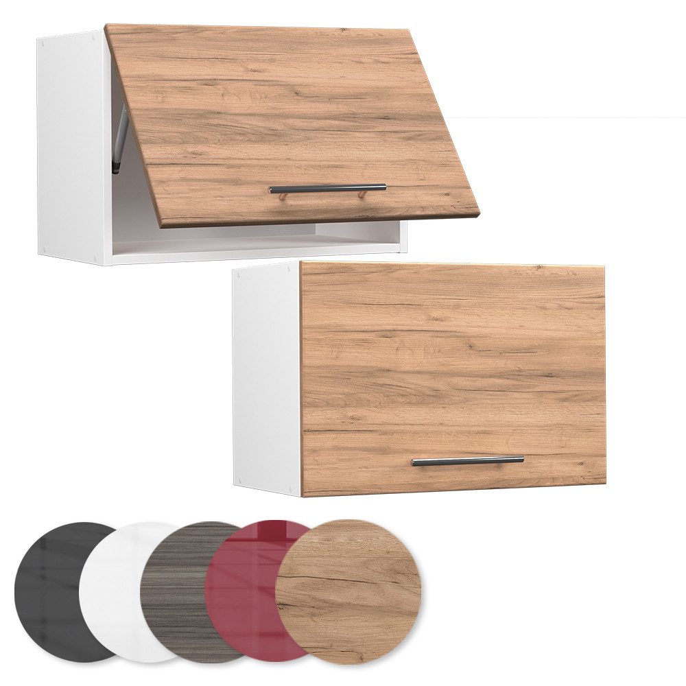 Vicco Hängeschrank Fame-Line, Goldkraft Eiche/Weiß, 60 cm Flach (1-St)