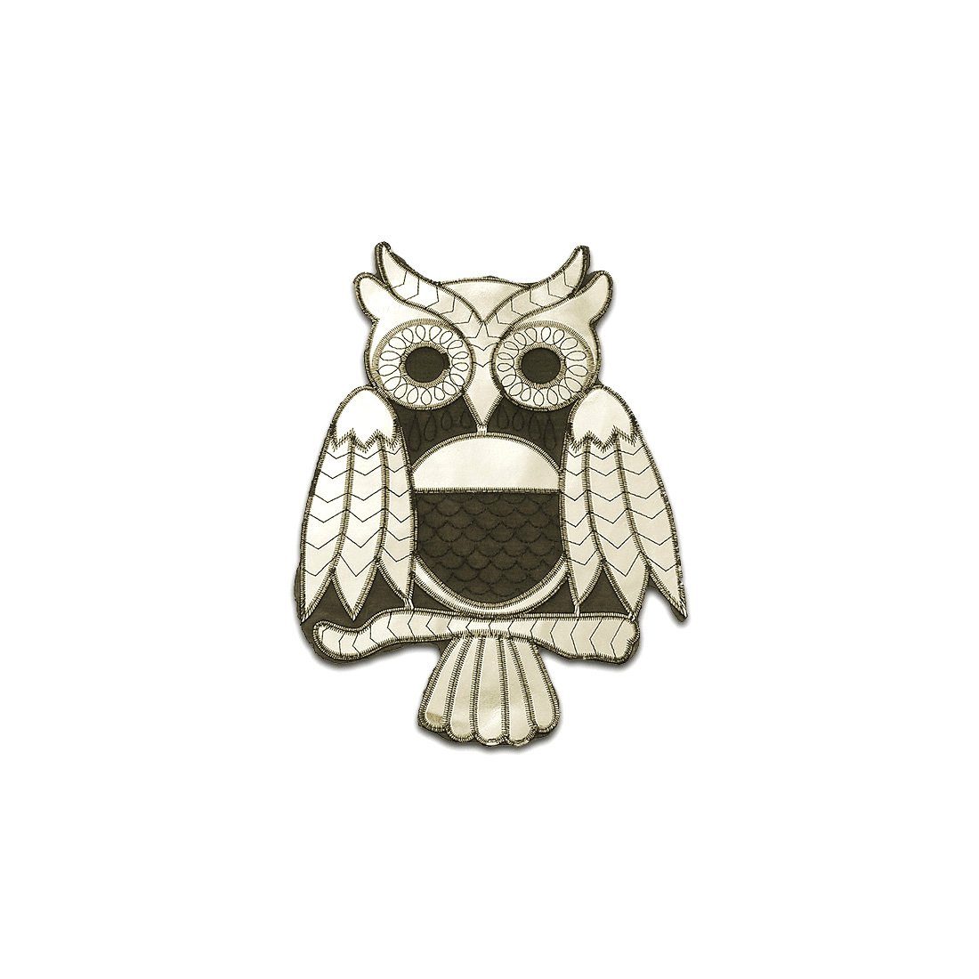 Catch the Patch Aufnäher Bügelbild, Aufbügler, Applikationen, Patches, Flicken, zum aufbügeln, Polyester, XXL Eule Tier Kinder - Größe: 29,8 x 20,1 cm