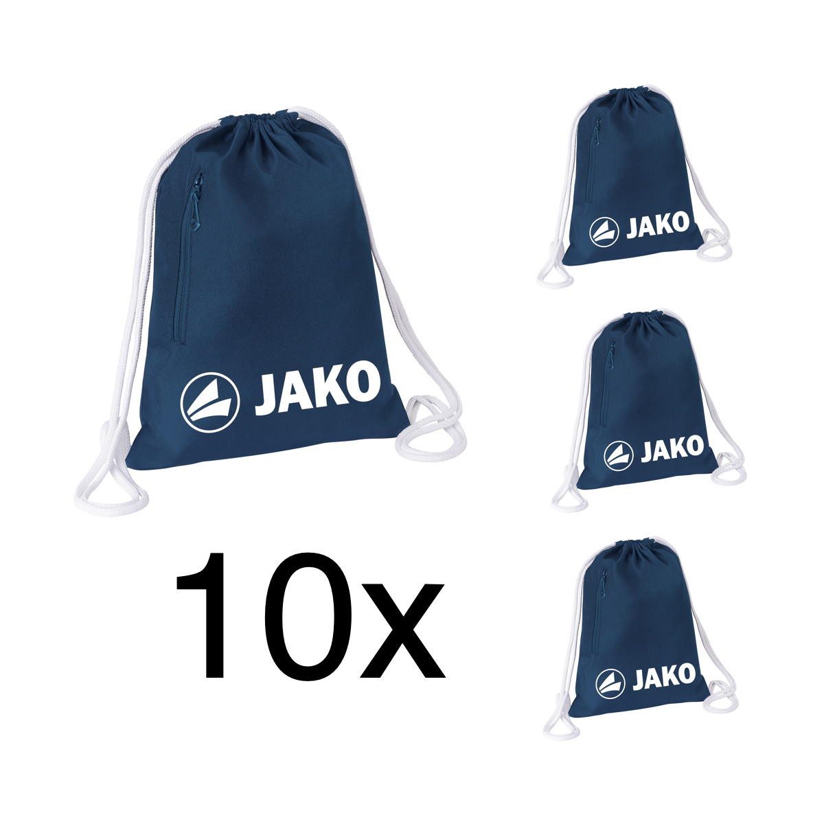 Jako Sporttasche Unisex Gymsack JAKO als 10 er Set