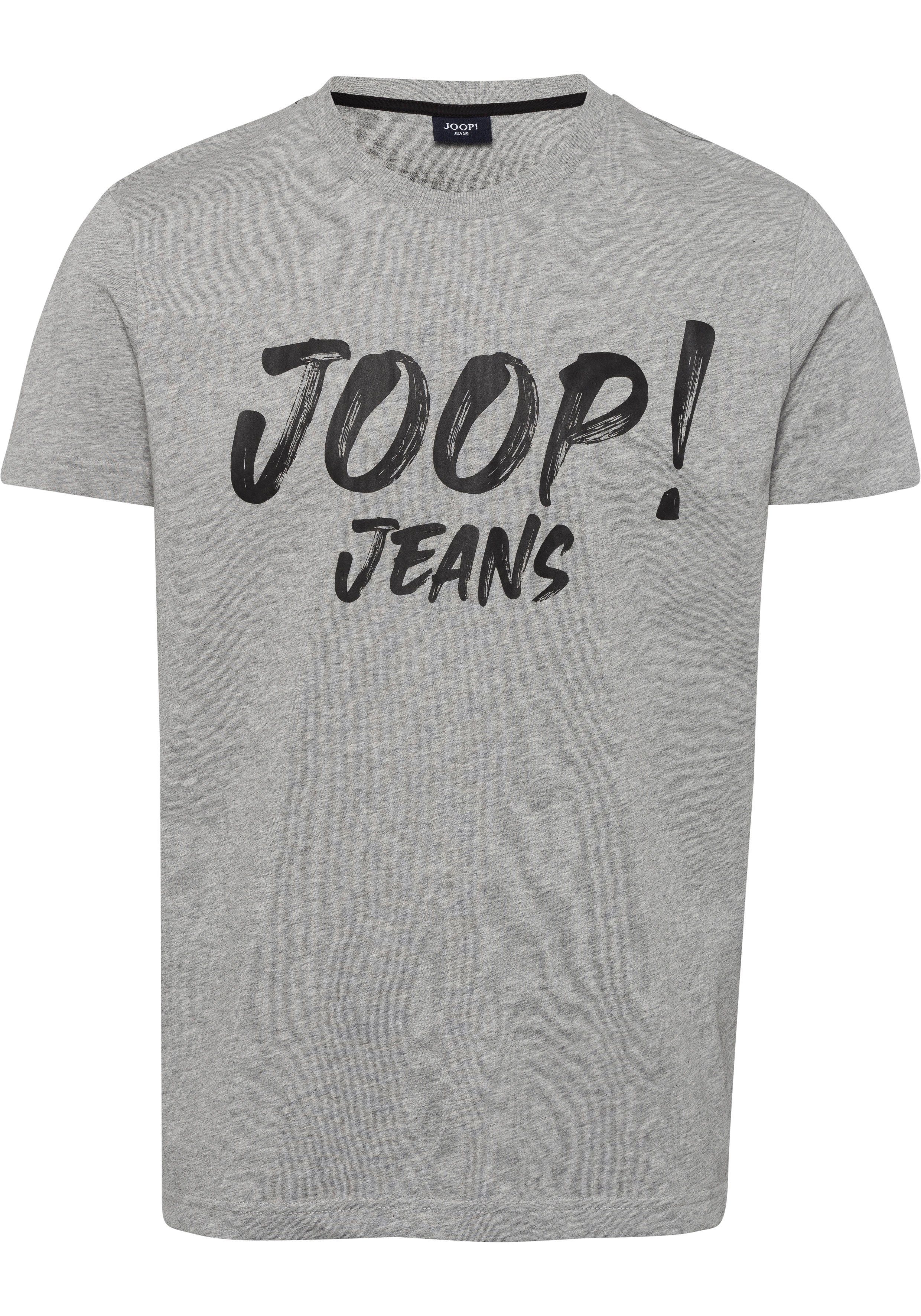 T-Shirt Adamo (1-tlg) Frontprint Jeans Joop mit mittelgrau