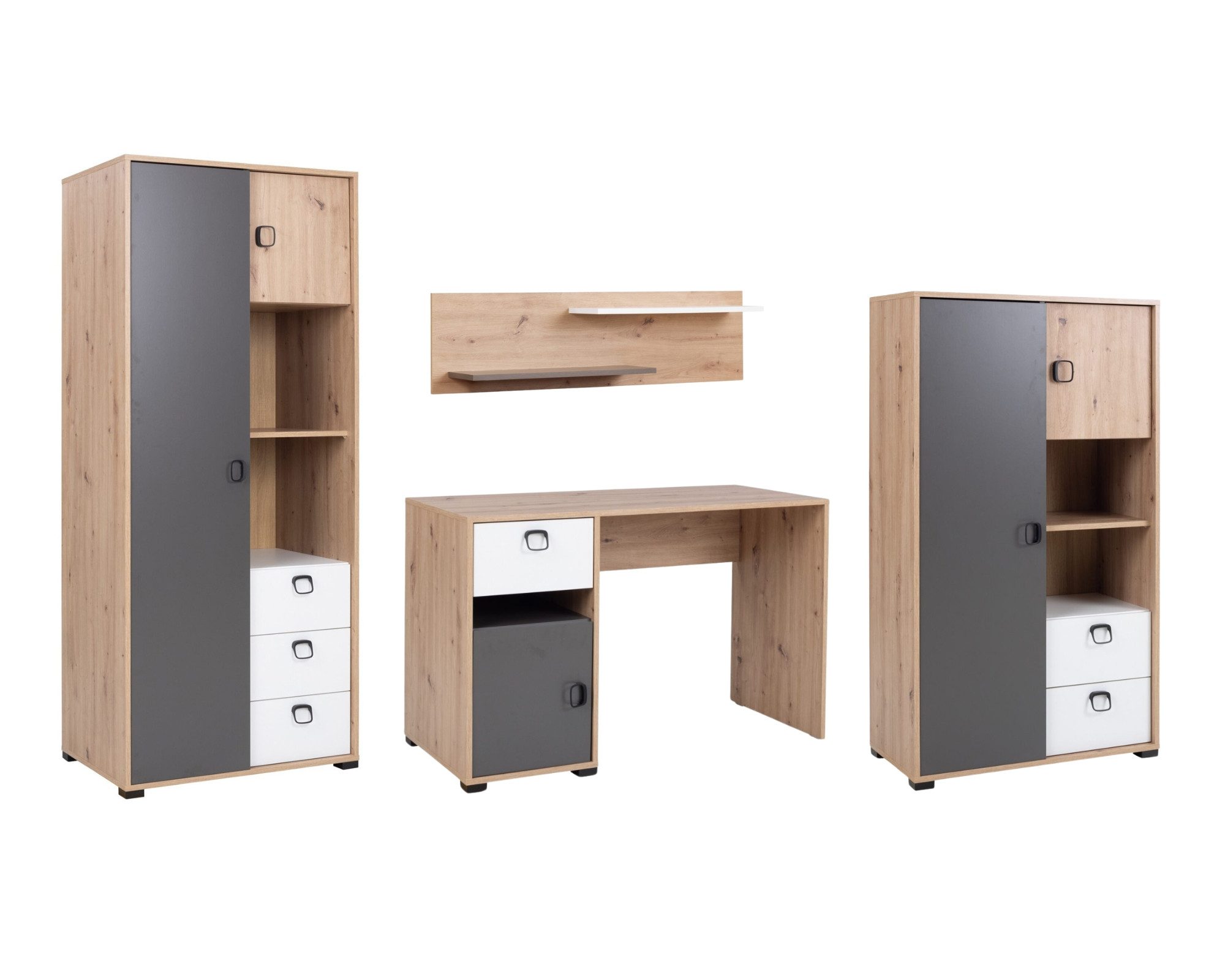 Jugendzimmer-Set KAMI 4 Jugendzimmer Jugendmöbel Kinderzimmer komplett