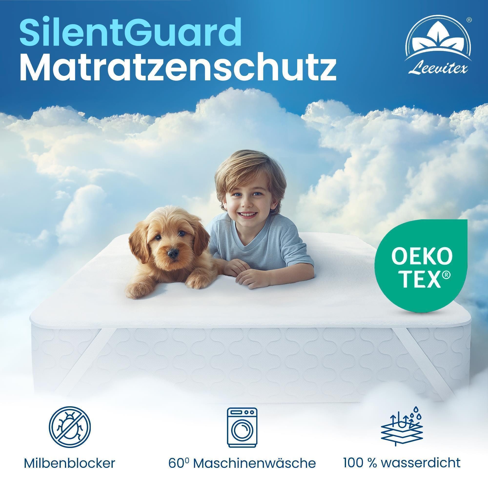 Matratzenschoner wasserdicht & atmungsaktiv – perfekter Sitz dank Eckgummis günstig online kaufen