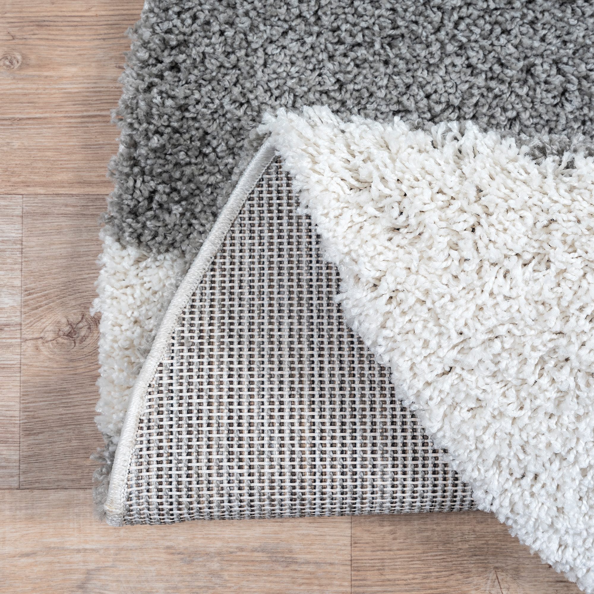 Sanat Hochflor-Teppich Milano 1254, auch als Läufer und in Rund, rund, Höhe: 30 mm, Langflor, Shaggy, Wohnzimmer, Schlafzimmer, fußbodenheizungsgeeignet – Bild 2 von 5