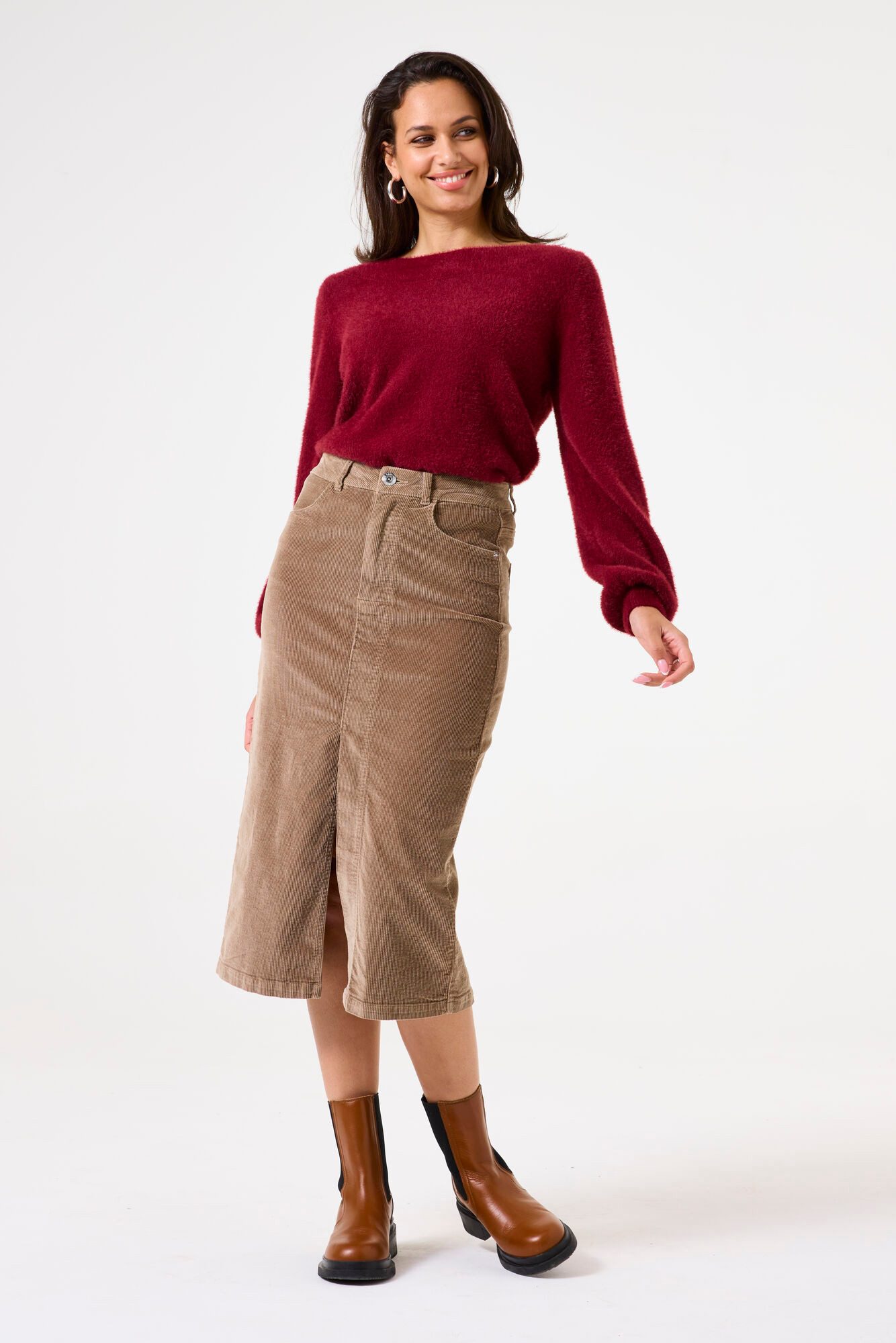 Garcia Rundhalspullover Pullover