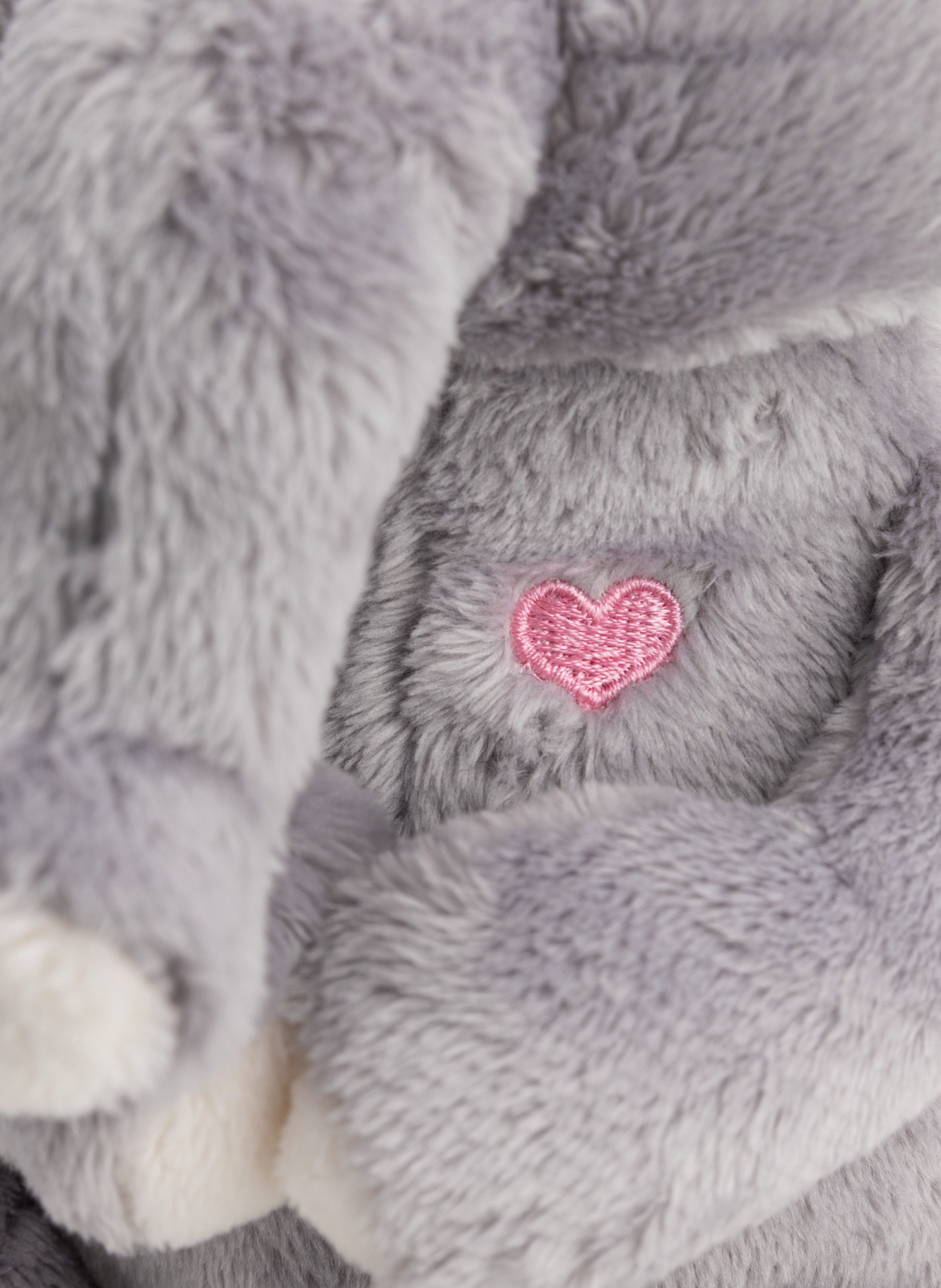 Nici Kuscheltier Little & Me, Elefant 20 cm mit Kind 6 cm, 2in1: Kuscheltier Mama mit Kuscheltier Baby