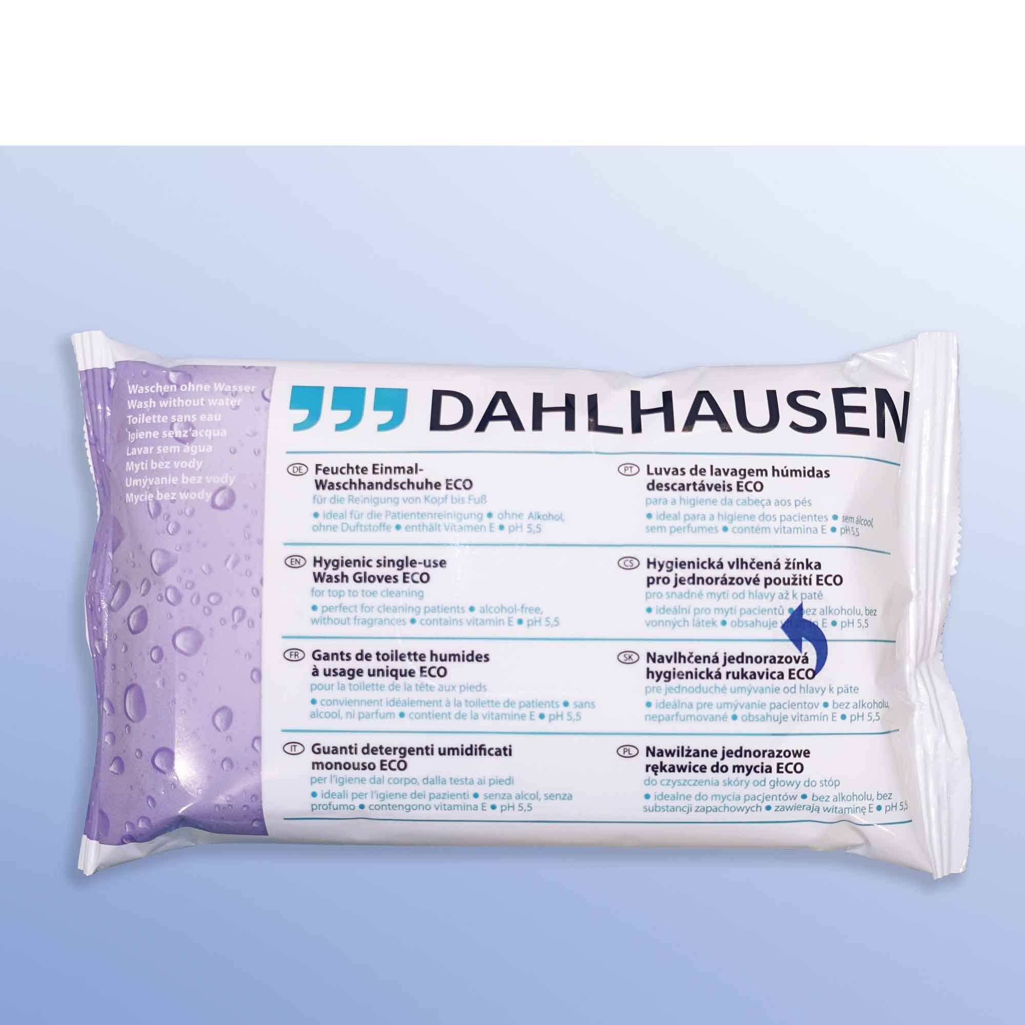 P.J.Dahlhausen & Co.GmbH Einmal-Waschhandschuh Dahlhausen Waschhandschuh ECO 8Stk 24x23cm 09882094