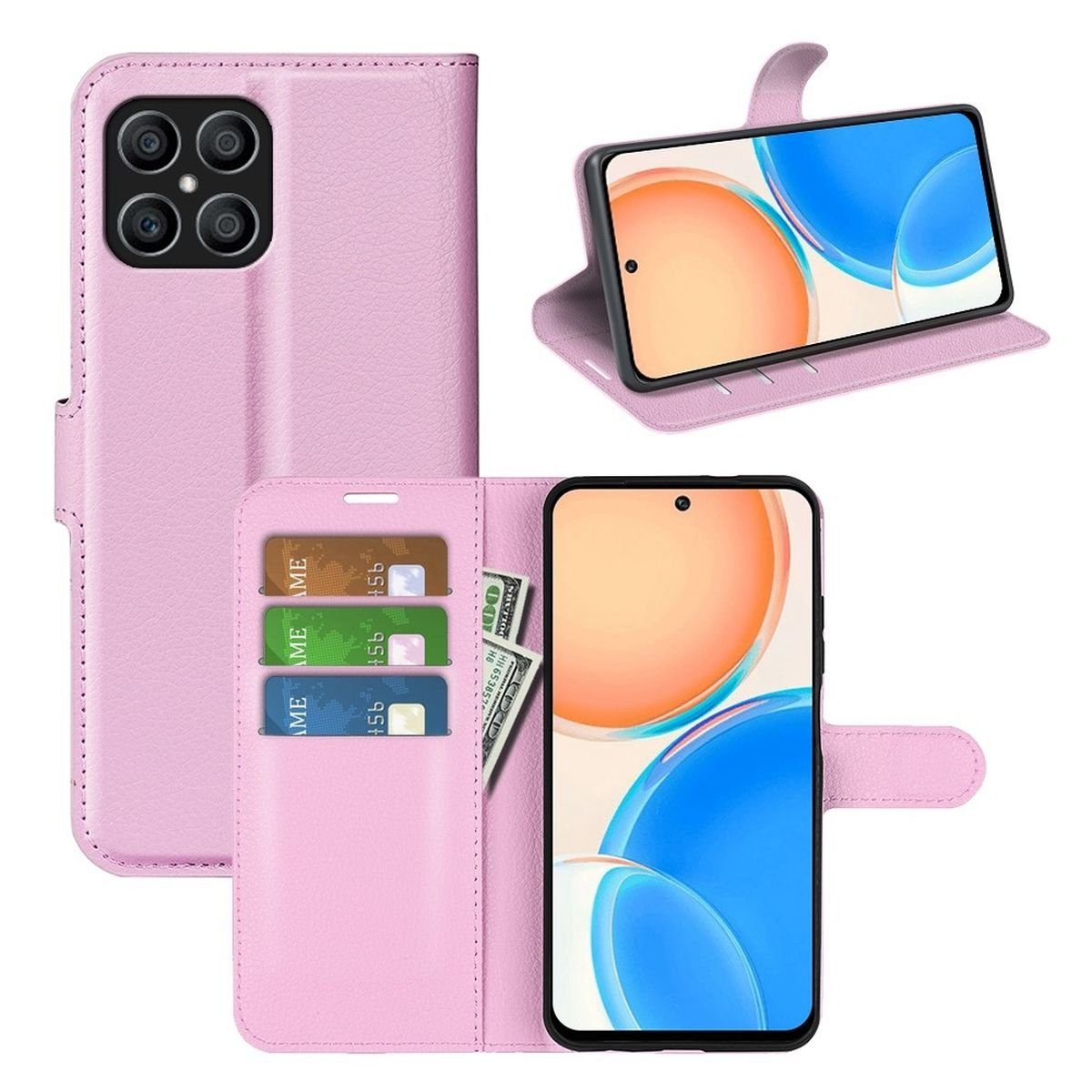 CoverKingz Handyhülle Hülle für Honor X8 Handyhülle Flip Case Schutzhülle Cover Tasche Etui