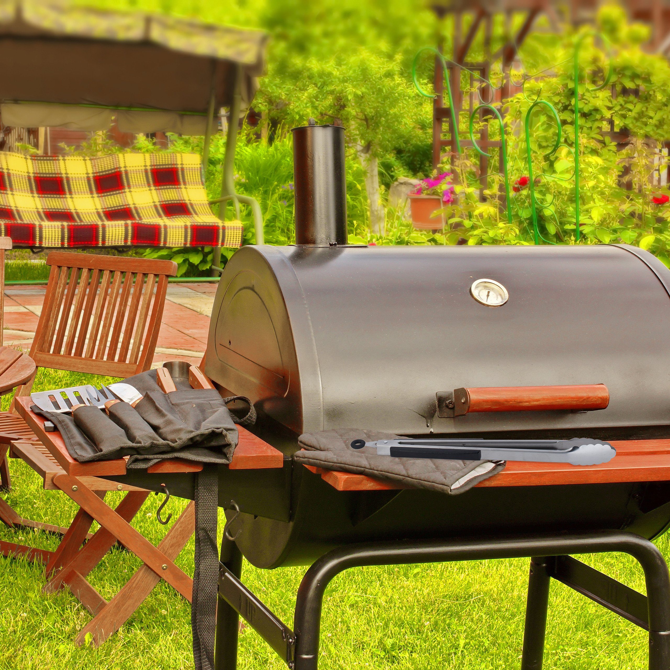 relaxdays Grillzange aus Edelstahl – Bild 2 von 5