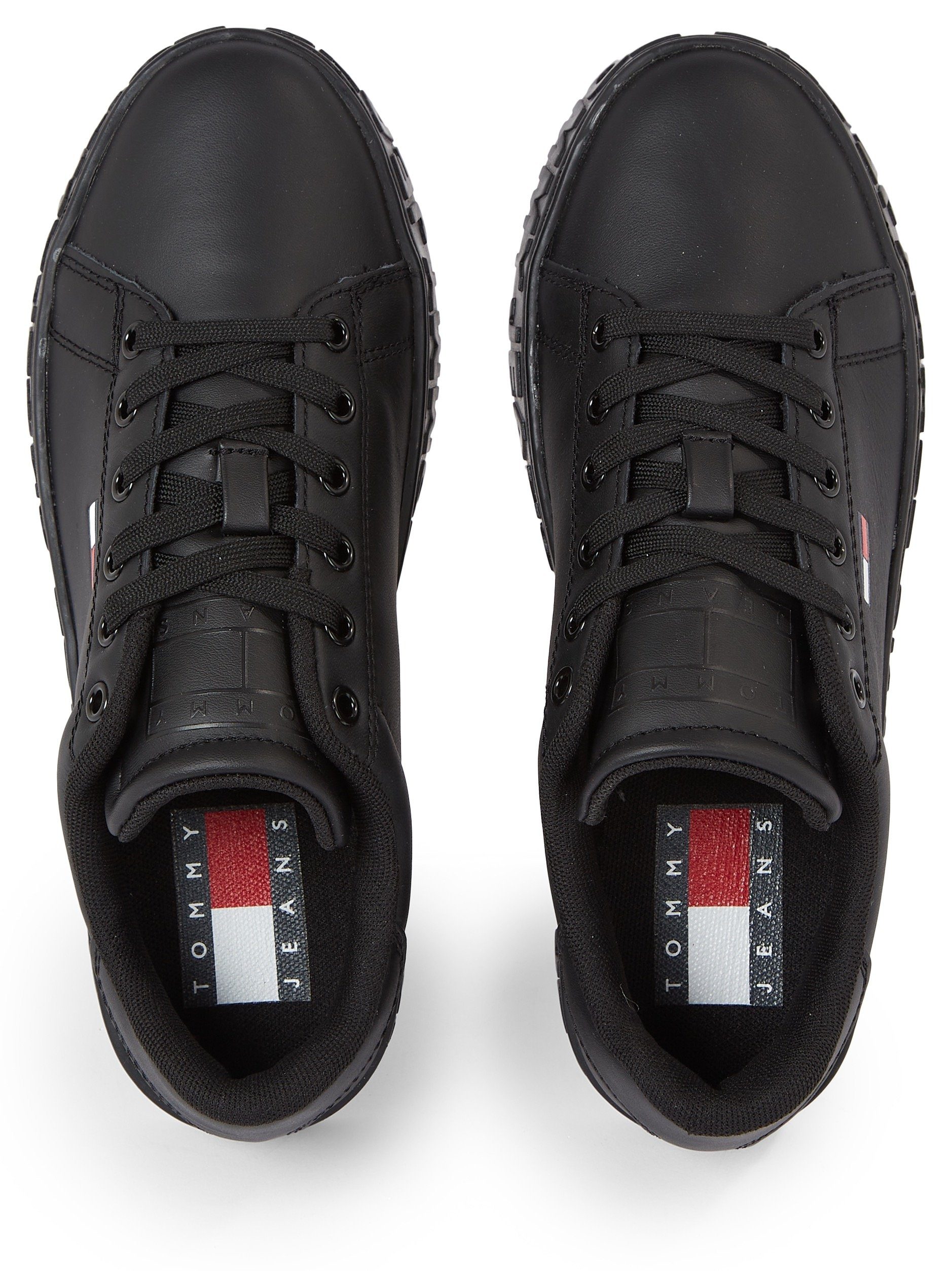 Tommy Jeans COOL JEANS TOMMY schwarz der Logo SNEAKER in mit ESS Sneaker Sohle