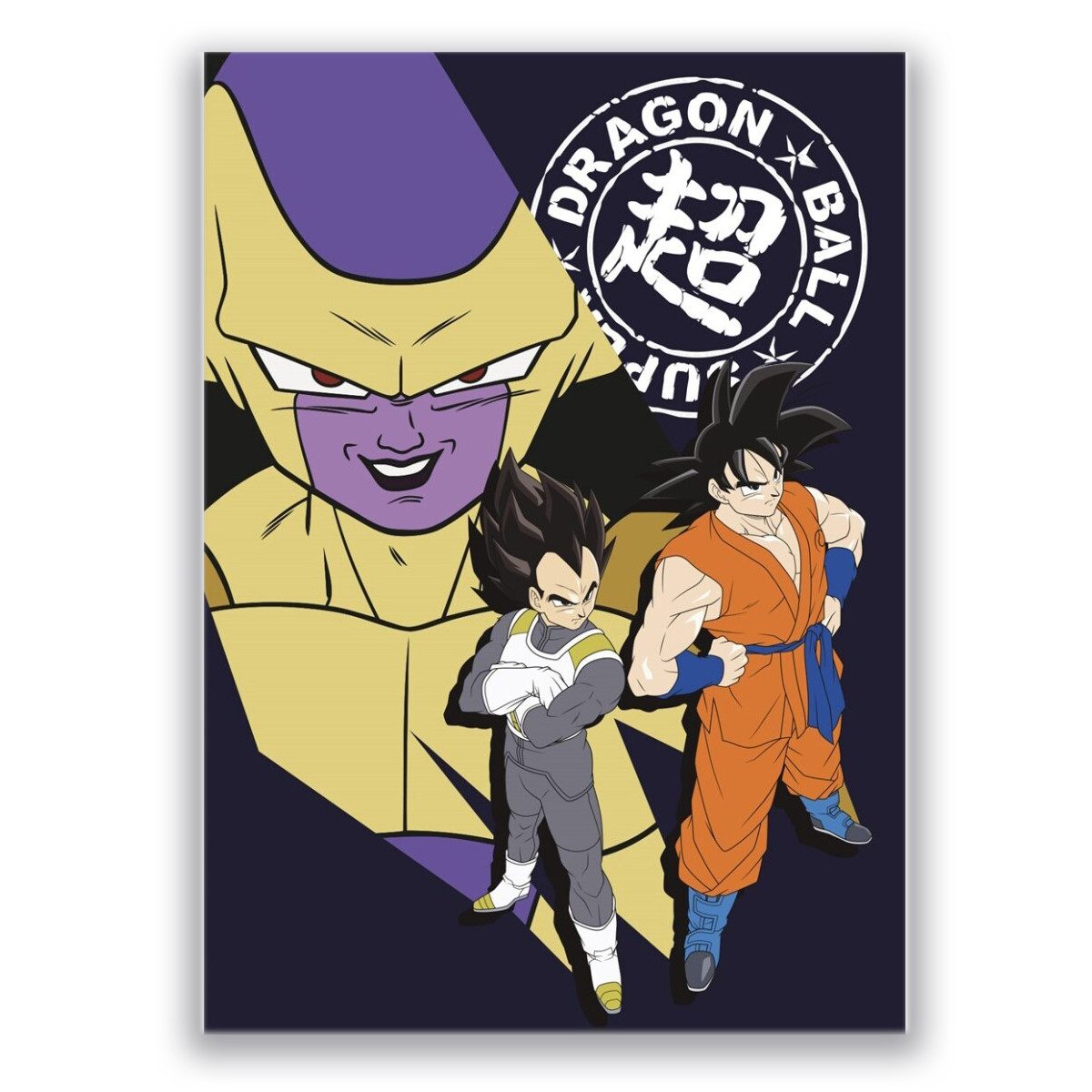 Aymax sprl Tagesdecke Dragon Ball Z Weiche Fleecedecke 100x140 cm für Kinder & Erwachsene