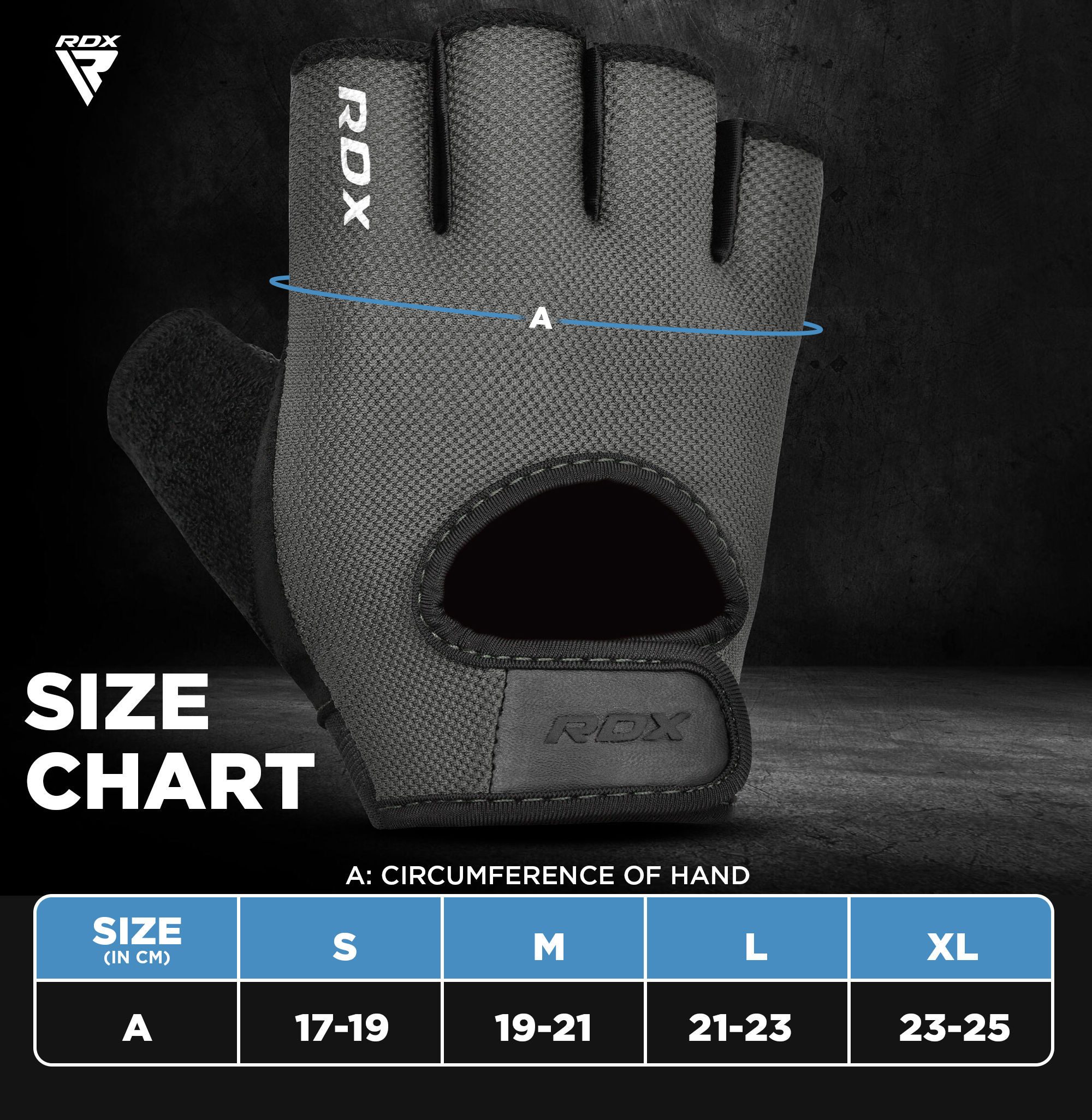 RDX Sports Trainingshandschuhe T1 Fitnessstudio Gewichtheben Handschuhe