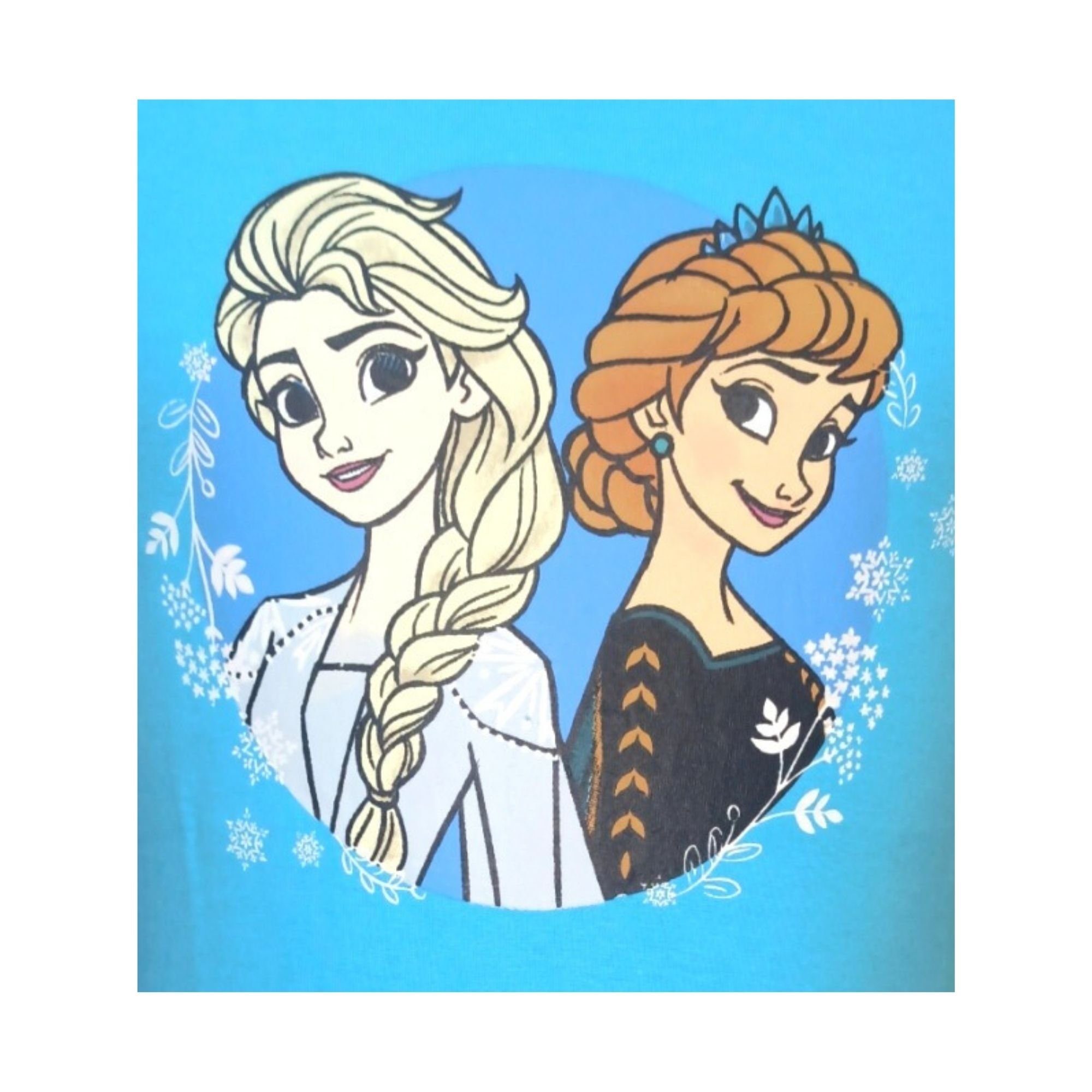 Disney Frozen Schlafanzug Elsa (2 104-134 Set kurz - Hellblau Gr. Pyjama Shorty tlg) Anna & Mädchen cm
