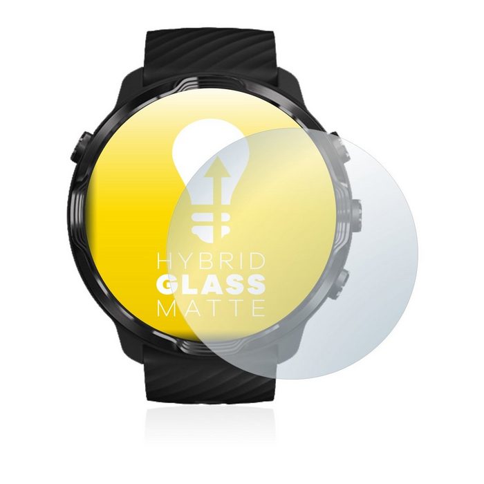 upscreen flexible Panzerglasfolie für Suunto 7 Displayschutzglas Schutzglas Glasfolie matt entspiegelt