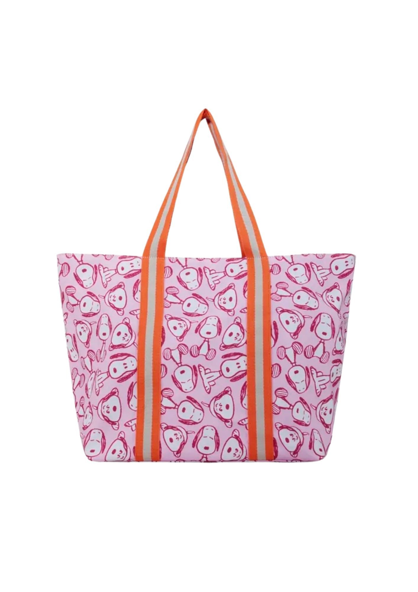 Codello Shopper Codello Peanuts Shopper mit Snoopy Print in blau oder pink, 2 Innentaschen