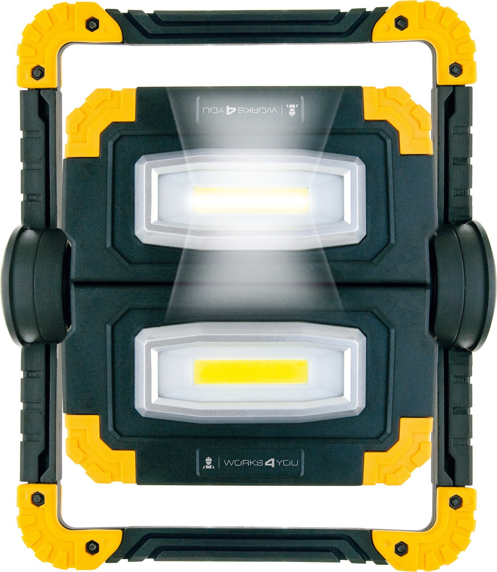 Schwaiger LED Arbeitsleuchte WLED30 Leuchteinheit, COB-LED, Standfuß mehrstufig Weiß, drehbare einstellbarer 513