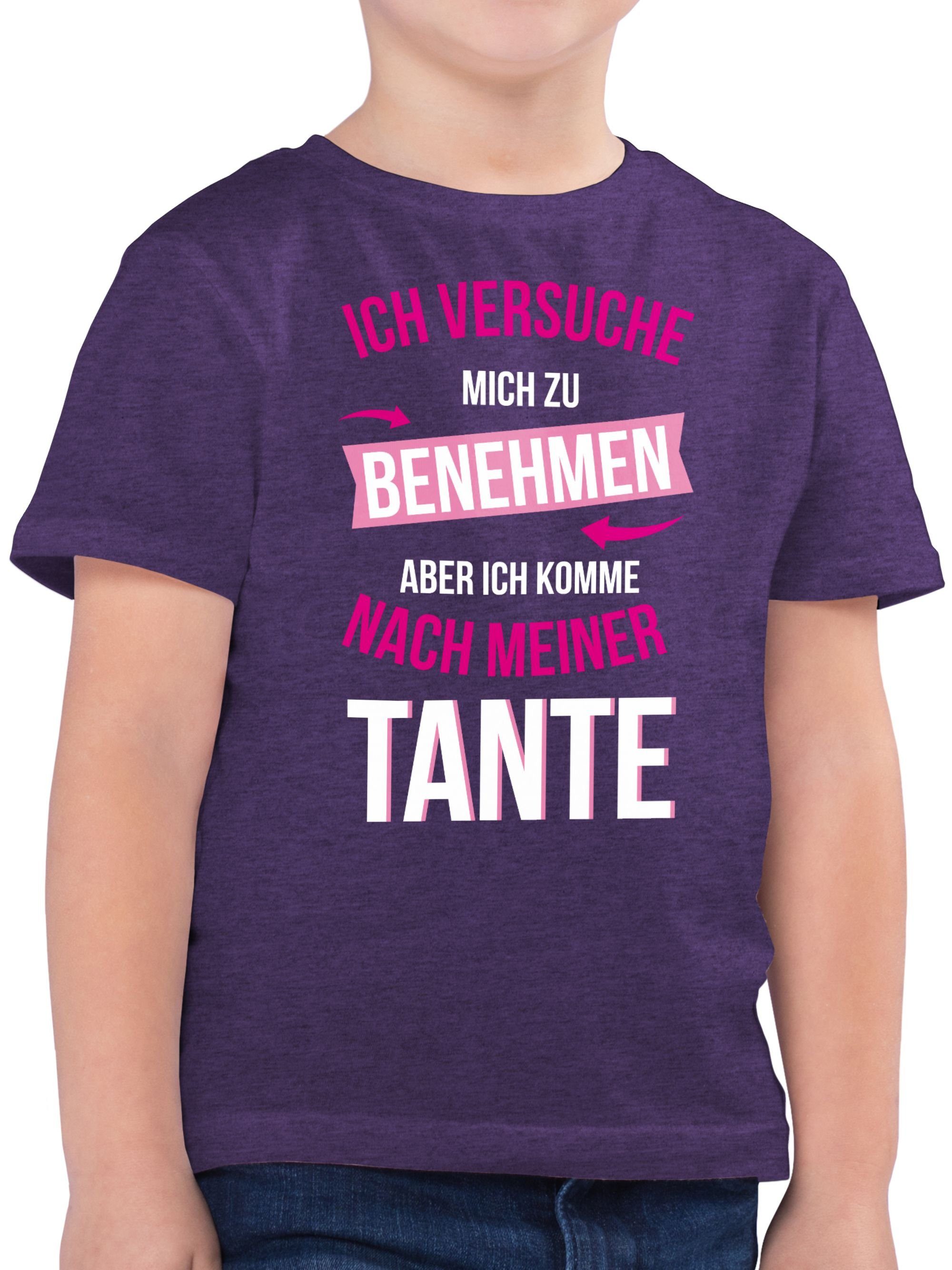 T-Shirt Ich versuche mich zu benehmen aber ich komme nach meiner Tante