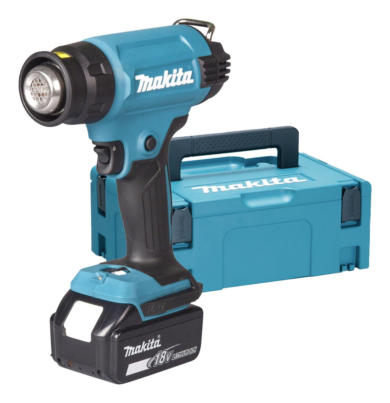 Makita Akku-Heißluftgebläse, 18 V, DHG181ZJ, LXT ohne Akku - in MAKPAC Gr. 2