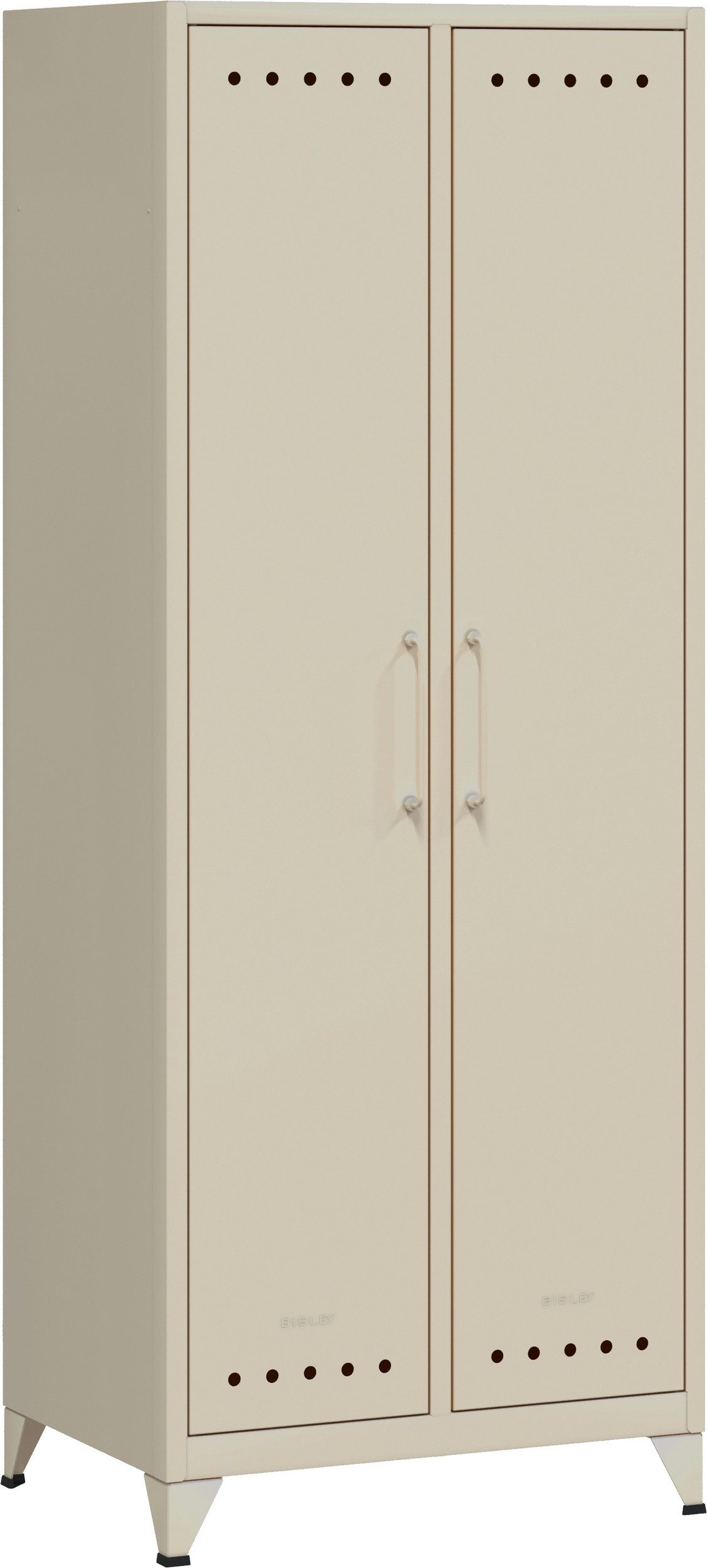 Bisley Aktenschrank Fern Maxi Kleiderschrank in Lichtgrau - Maße: H 180 x B 70 x T 51 cm