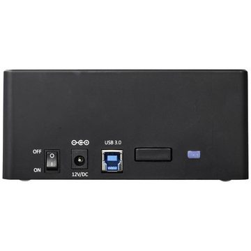 Renkforce Festplatten-Dockingstation USB 3.2 Gen 1 (USB 3.0) SATA 2 Port, mit Clone-Funktion