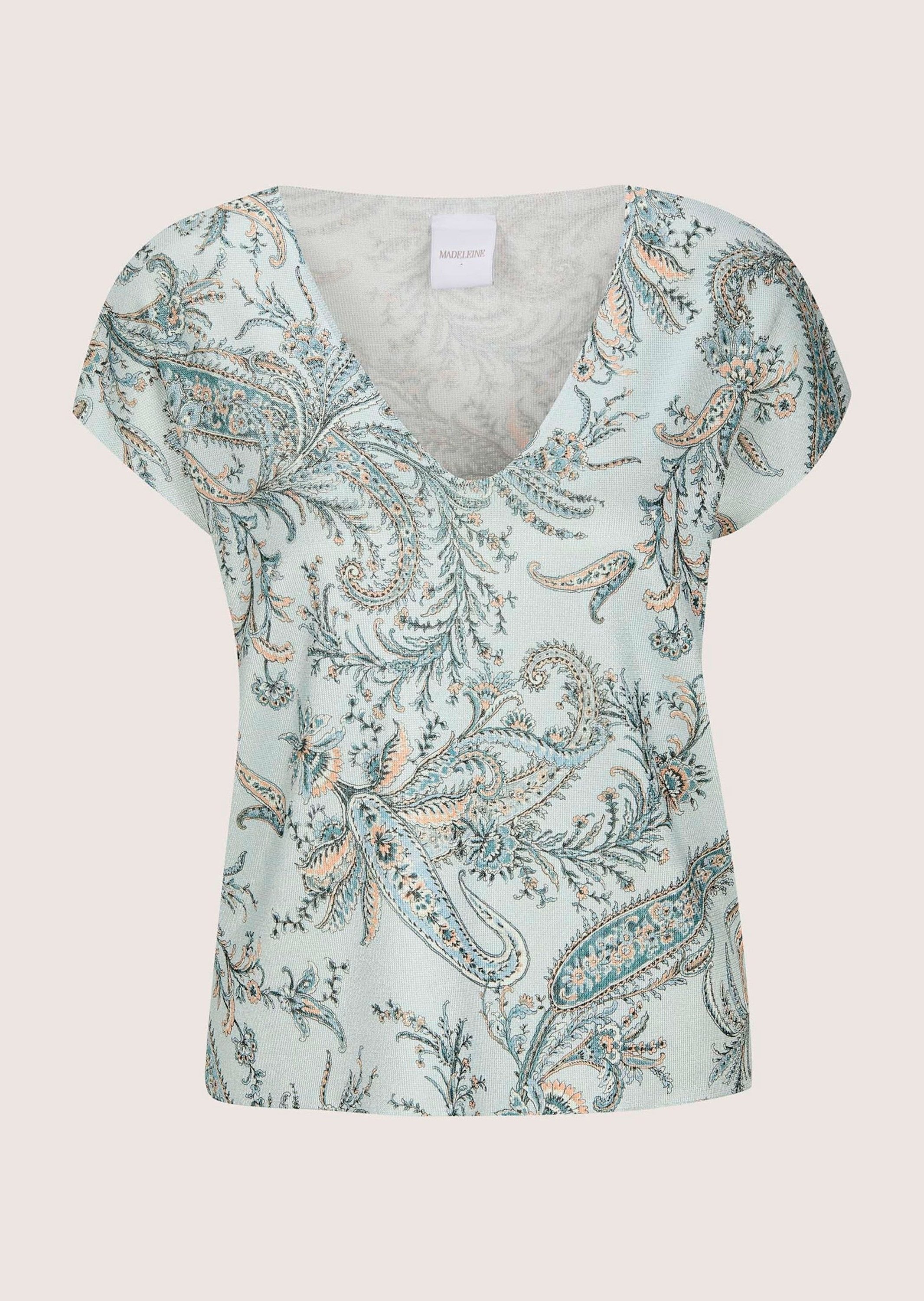 Strickpullover Viskoseshirt mit Paisley-Muster
