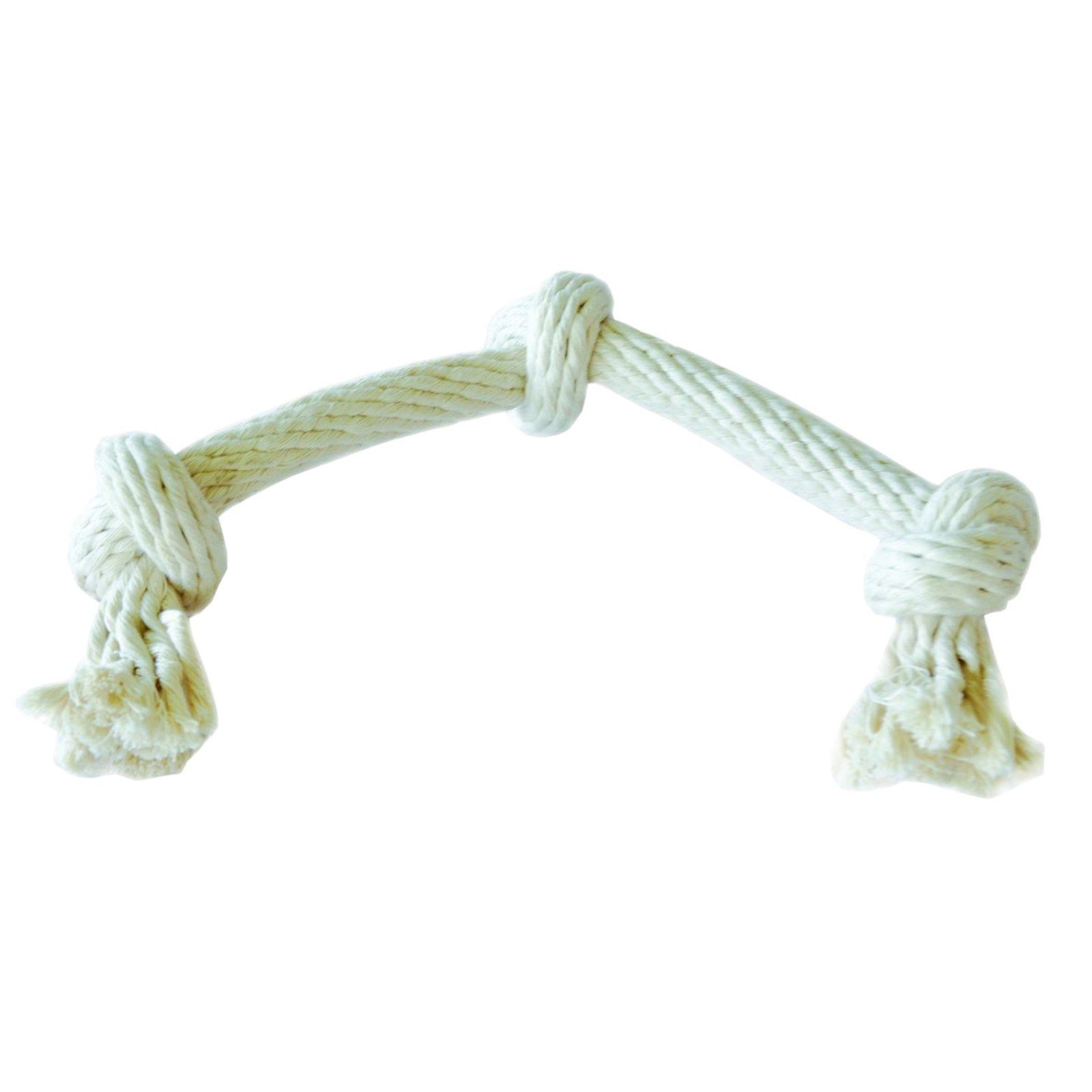 EQuest Tiertau Hundespielzeug Spirit, Spieltau mit 3 Knoten, Natur, M