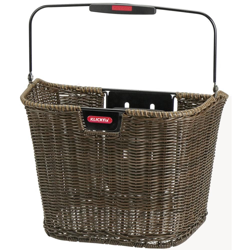 KlickFix Fahrradkorb KLICKfix Fahrradkorb Structura braun 28x34x27 cm