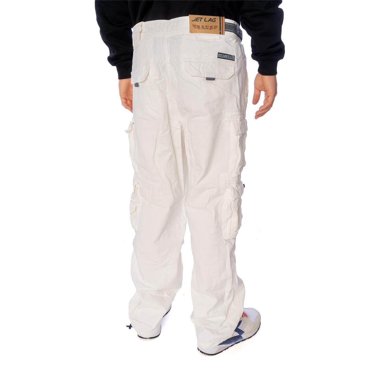 Jet Lag Cargohose Hose Jet Lag 007 twill white