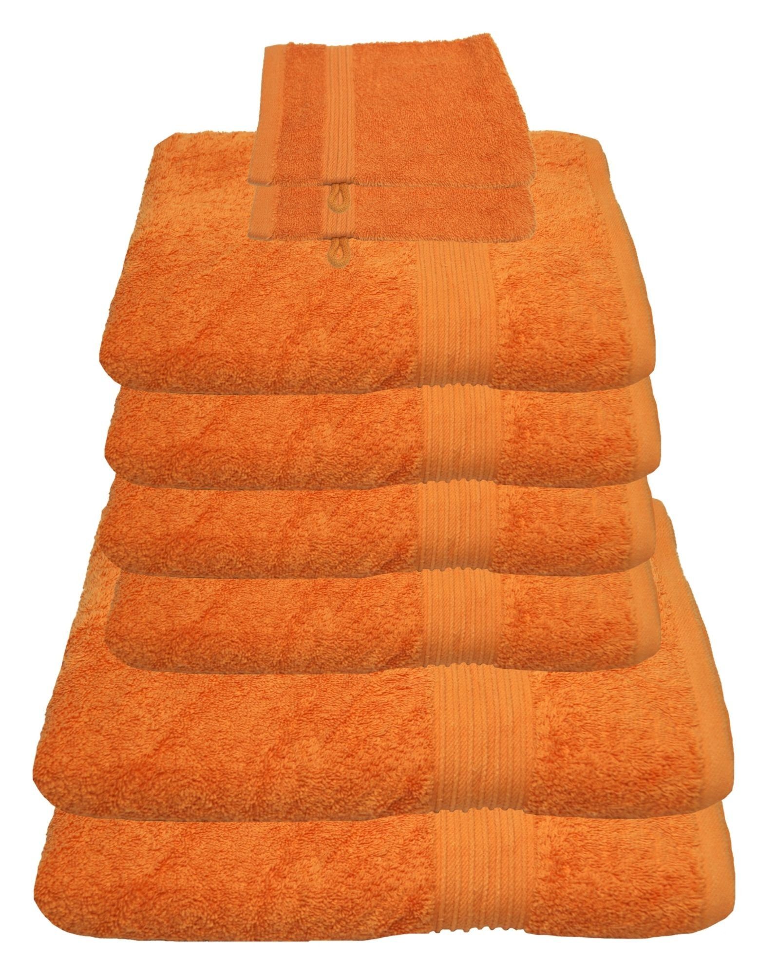 Julie Julsen Handtücher 8-Handtücher-Orange, Baumwolle (8-St) günstig online kaufen