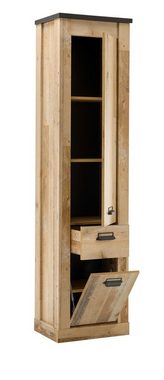 Furn.Design Badmöbel-Set Stove, (Used Wood Vintage, Komplett-Set), inklusive Waschbecken und Spiegellampe, Soft-Close