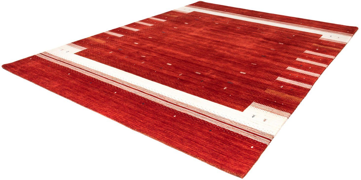 Wollteppich Loribaft Minimal Rosso 345 x 255 cm, morgenland, rechteckig, Höhe: 18 mm, Unikat mit Zertifikat