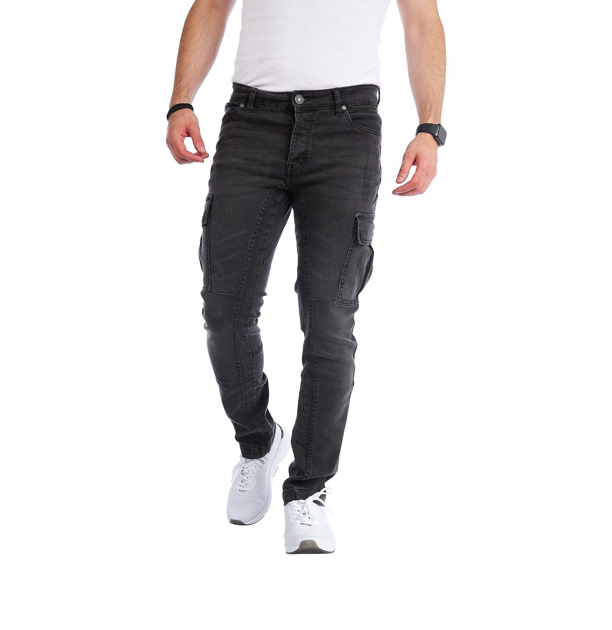 Styleko Cargohose 8003 Cargo Jeans Herren Cargohose für Herren Jeans Cargohose Herren – Bild 2 von 5