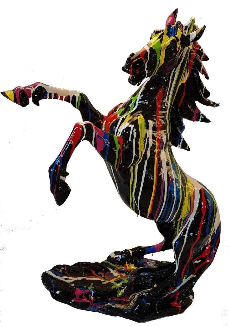 Skulptur Skulpturen Neu JVmoebel Skulptur Bunte Skulptur 92cm Pferd Statue Abstrakte Figur Statue