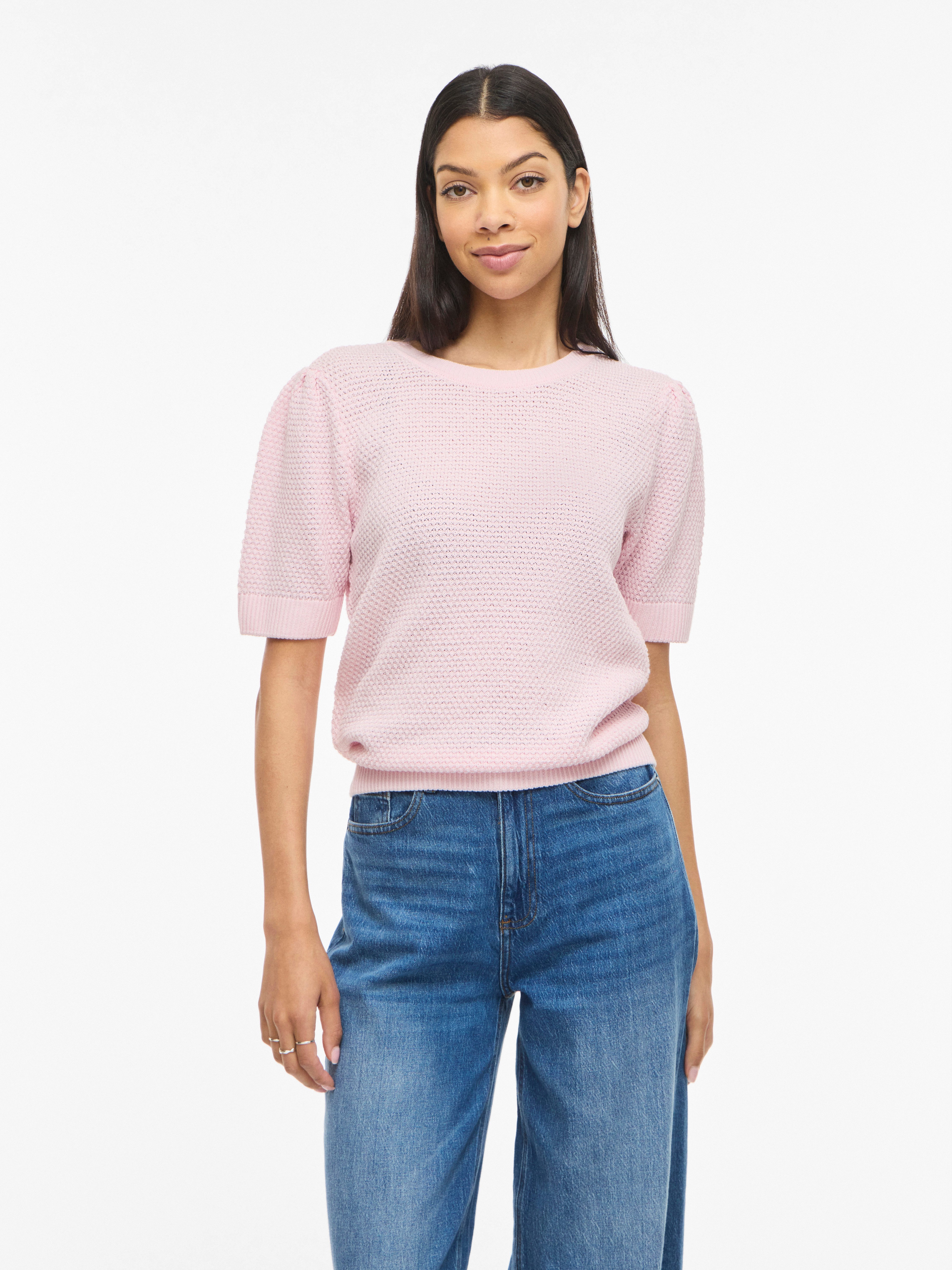 Vila Kurzarmpullover VIDALO O-NECK S/S KNIT TOP - NOOS günstig online kaufen