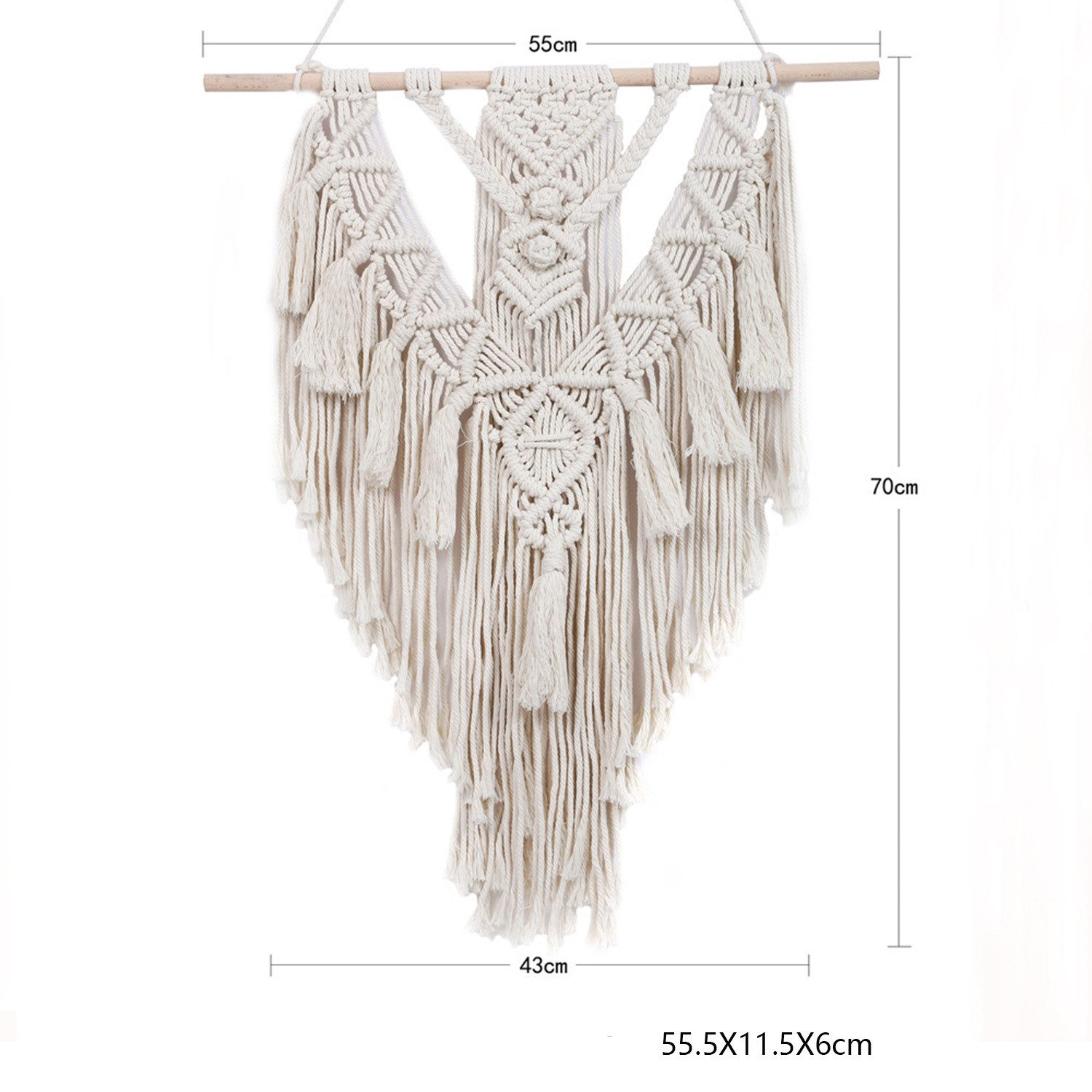 Coonoor Wanddekoobjekt Handgewebt Boho Wanddeko, Makramee günstig online kaufen