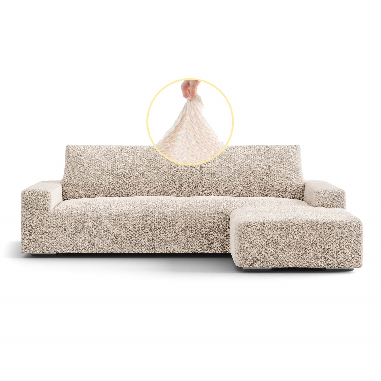 Sofahusse »luxuriöser und edler Sofabezug für L-Form mit Ottomane«, Paulato  by GA.I.CO, Samt-Kollektion - gemütlich und flauschig online kaufen | OTTO