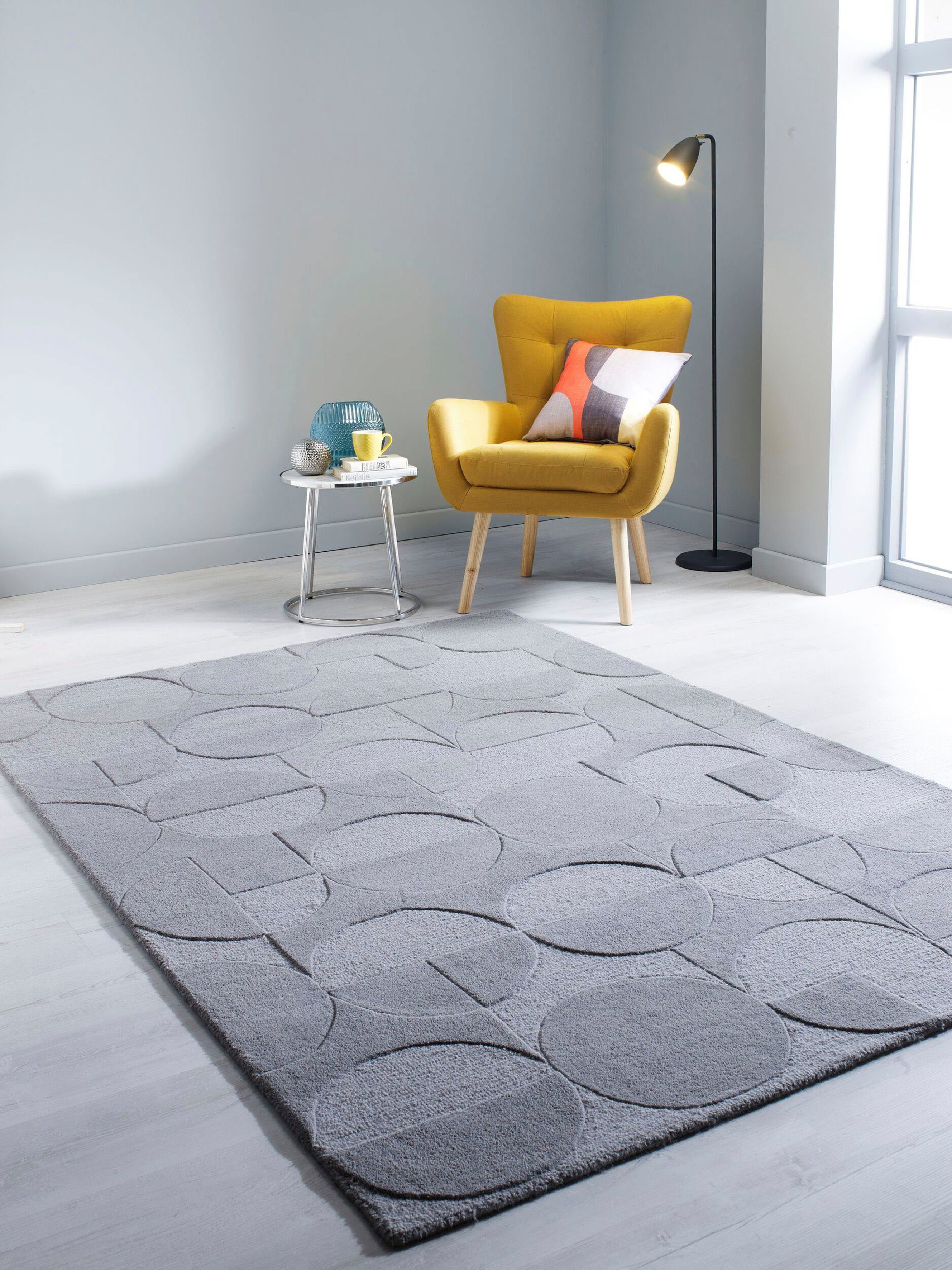 FLAIR RUGS Wollteppich Gigi, Höhe: 8 günstig online kaufen